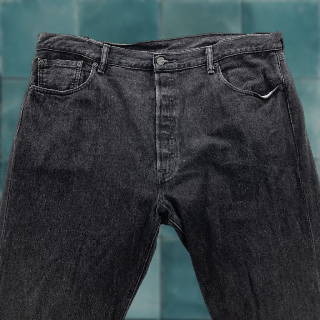 Levi's Levi's 501 XX Jeans Mens 42x30 Straight Black Denim Button Fly Mid Rise Grunge Size US 42 / EU 58 - 1 Thumbnail