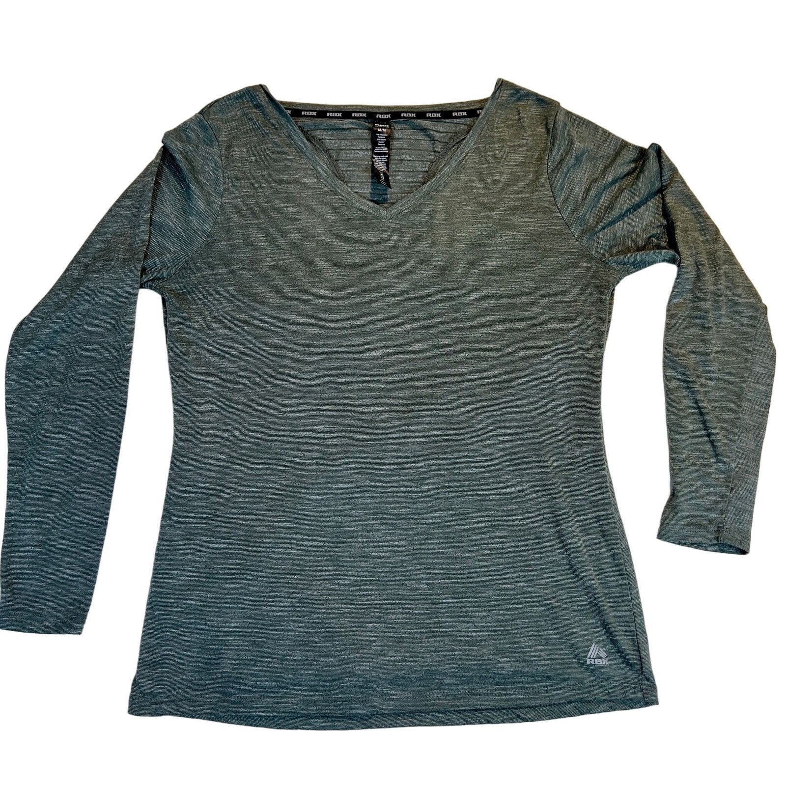 Other RBX Long Sleeve Racerback Workout Shirt Heathered Green Med Size M / US 6-8 / IT 42-44 - 1 Thumbnail