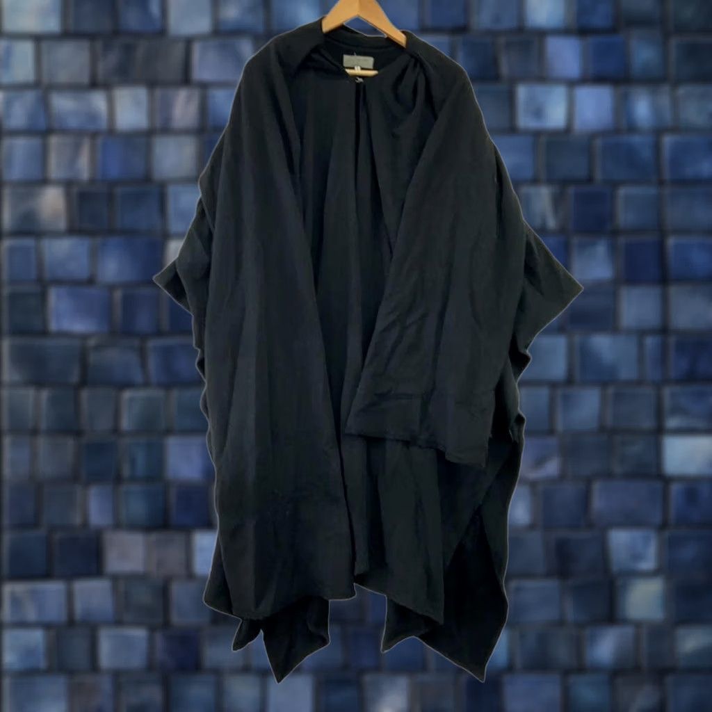 Yohji Yamamoto YOHJI YAMAMOTO POUR HOMME JACKET COAT LONG CAPE BLACK COTTON SIZE 3 MEN USED Size US S / EU 44-46 / 1 - 1 Thumbnail
