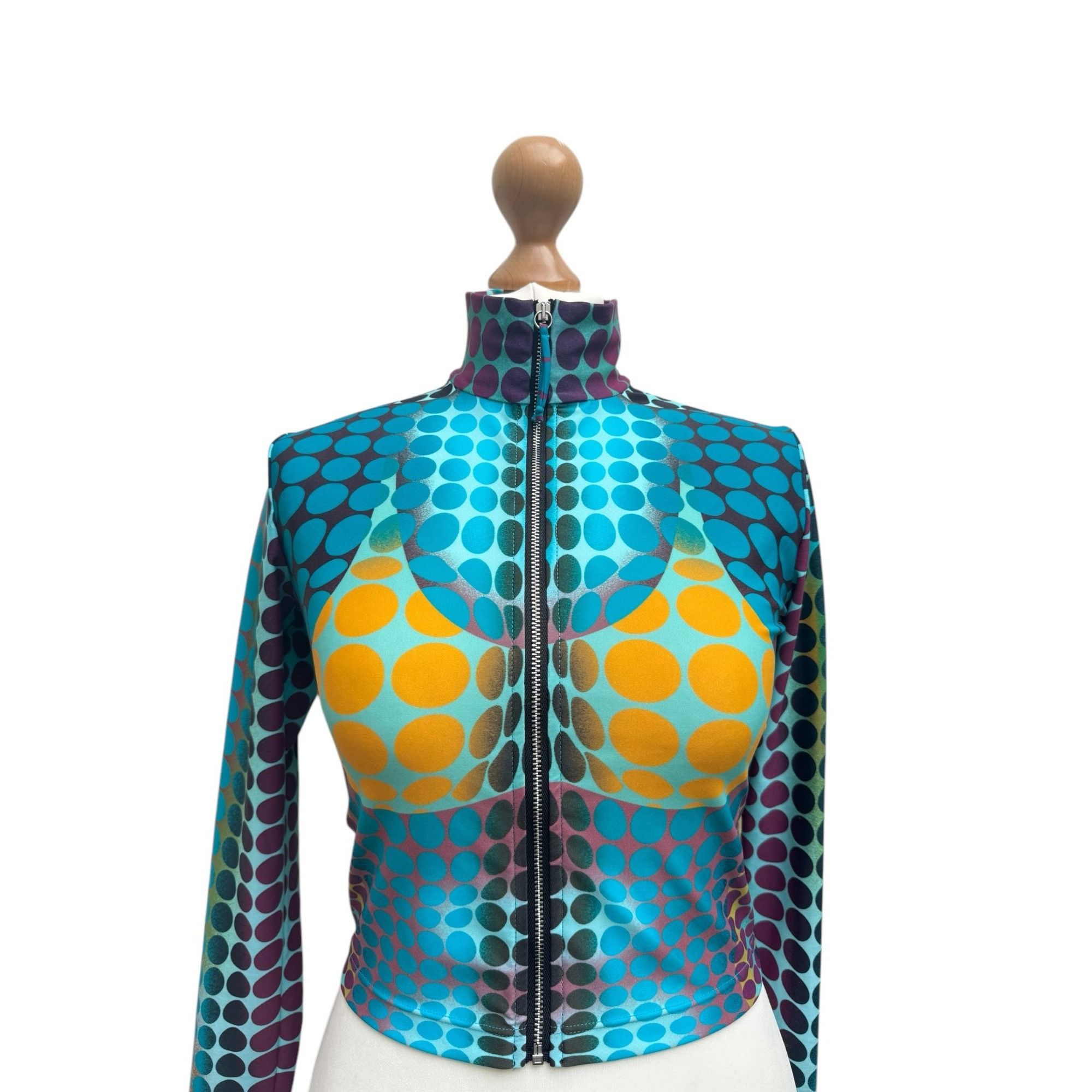 Jean Paul Gaultier Reedition Cyber Print Jacket Size M / US 6-8 / IT 42-44 - 2 Thumbnail