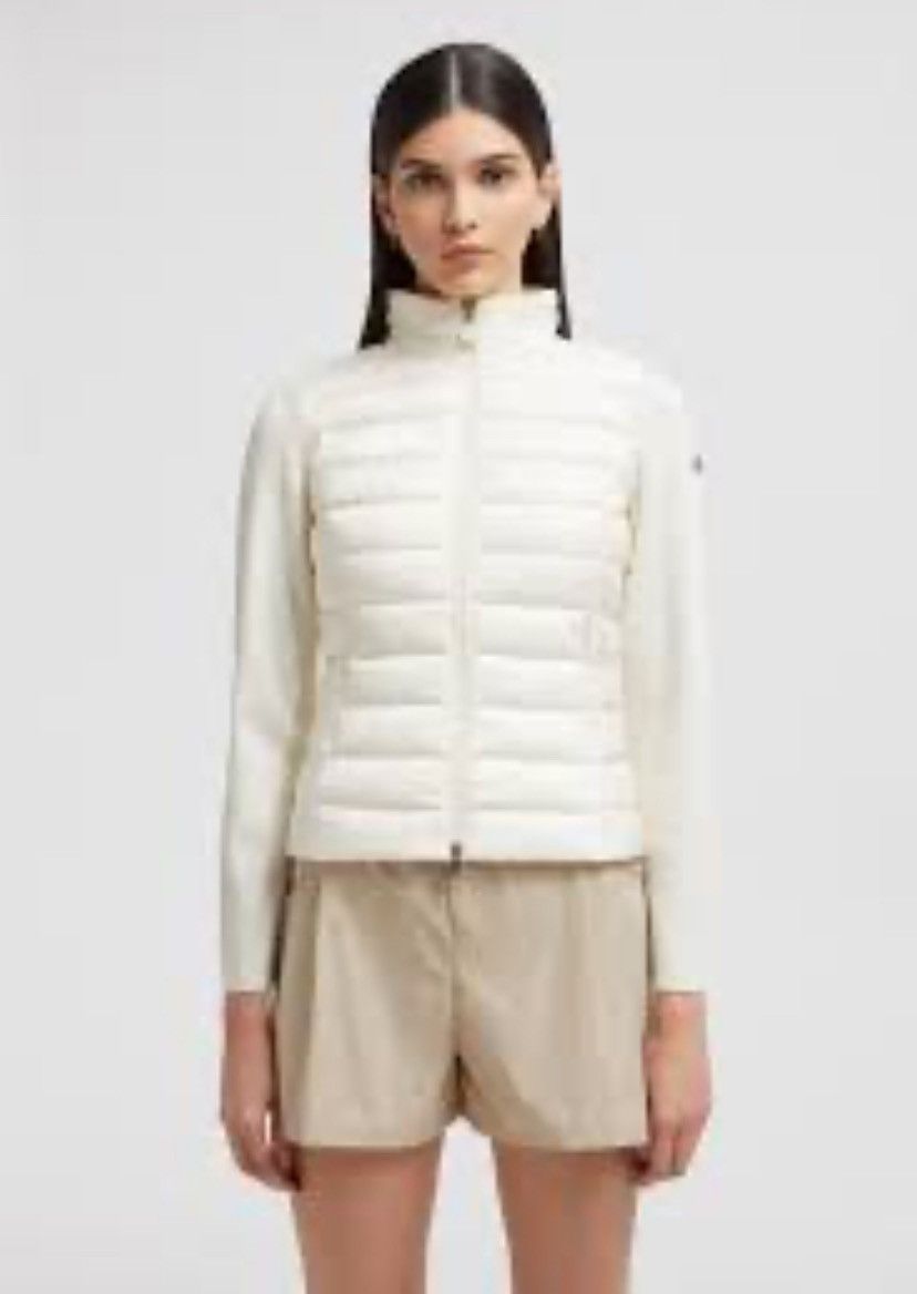 Moncler Moncler Knit Wool Sleeves Puffer Jacket Size S / US 4 / IT 40 - 1 Thumbnail