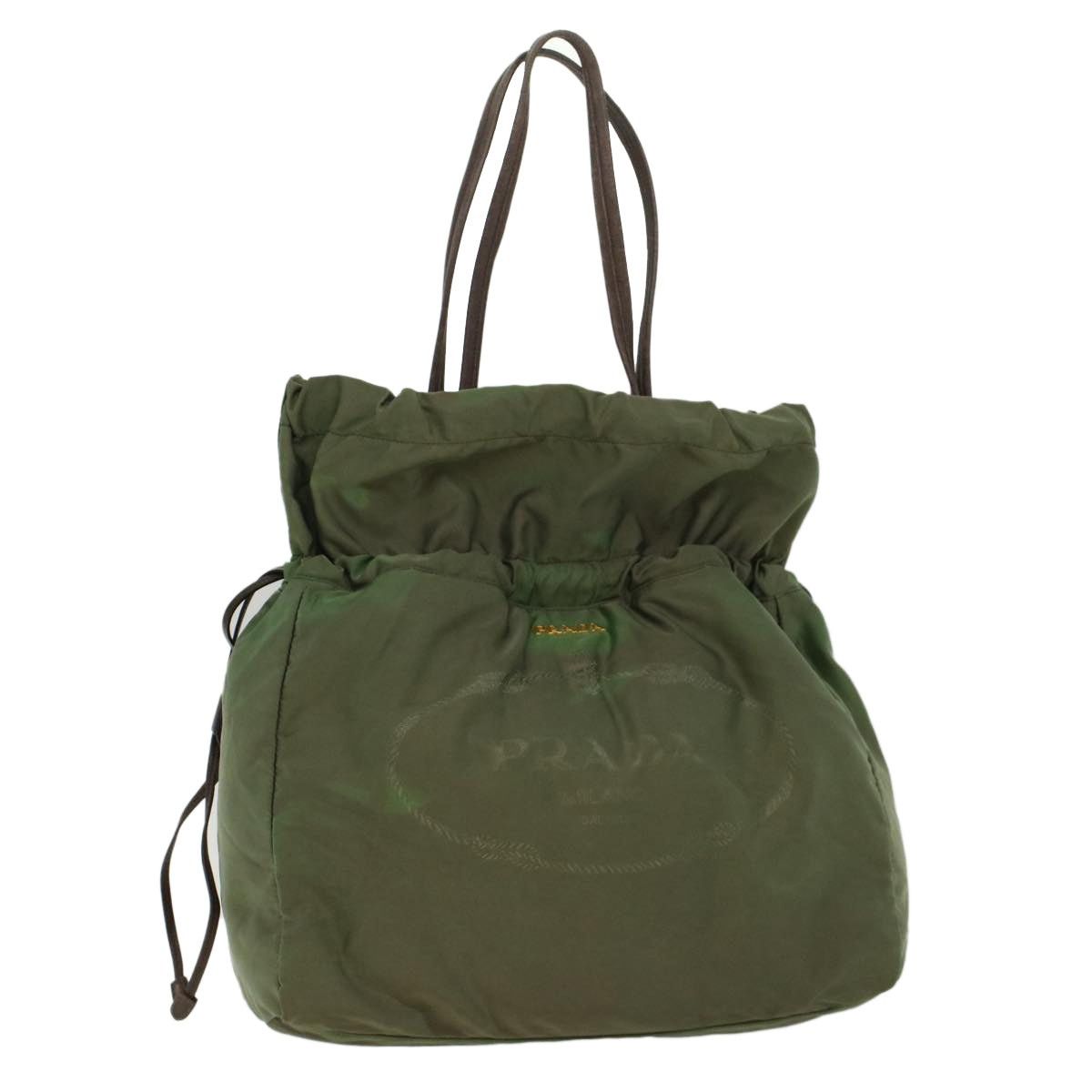Prada PRADA Tote Bag Nylon Khaki Size ONE SIZE - 1 Thumbnail