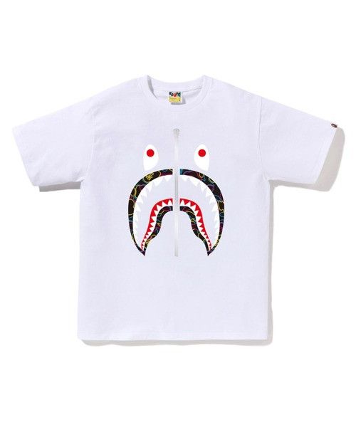 Bape A BATHING APE NEON CAMO SHARK TEE White Size M Size US M / EU 48-50 / 2 - 1 Preview