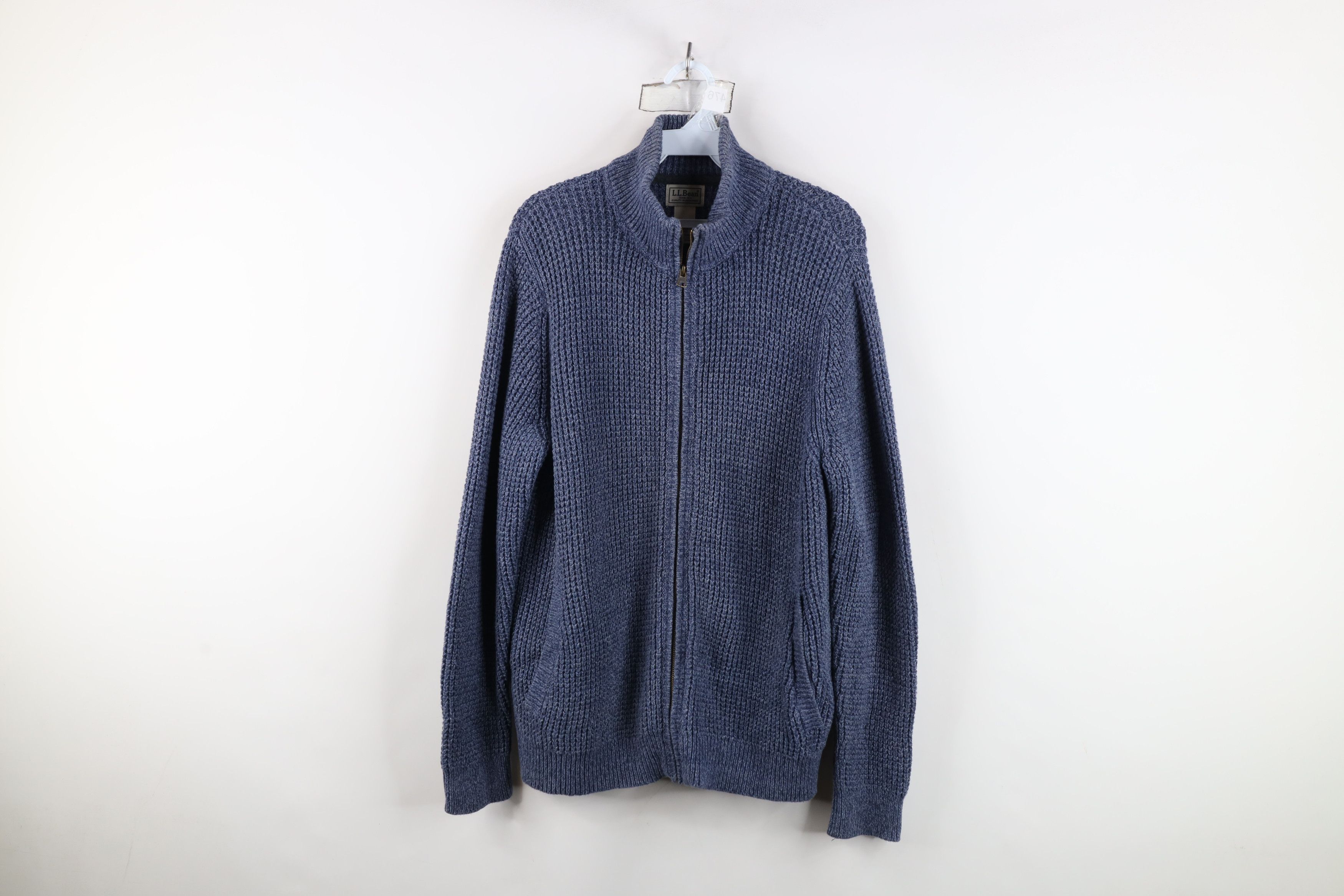L.L. Bean Vintage LL Bean Cotton Chunky Ribbed Knit Full Zip Sweater Size US M / EU 48-50 / 2 - 1 Thumbnail