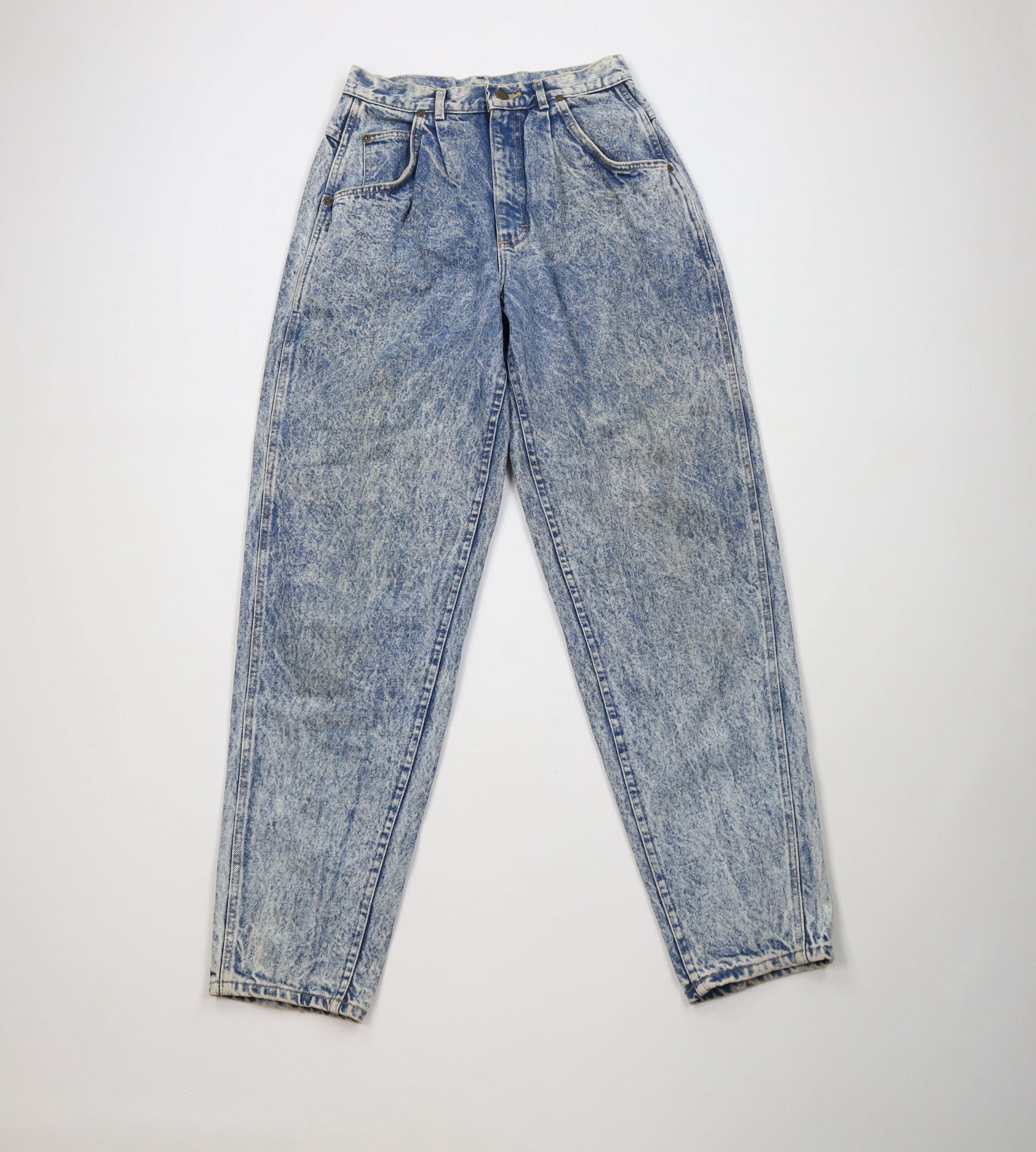 Lee Vintage 80s 90s Lee Skyriders Wash Tapered Leg Jeans USA Size 32" / US 10 / IT 46 - 1 Thumbnail