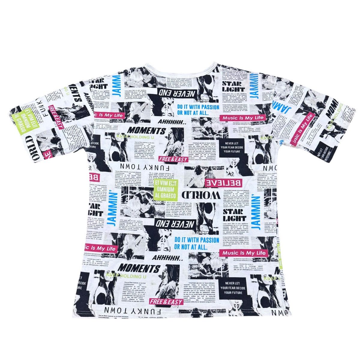 Japanese Brand Thunder Storm Newspepper Shirt Size US M / EU 48-50 / 2 - 2 Thumbnail