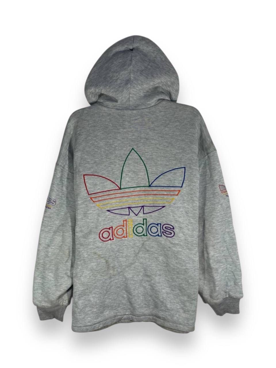 Adidas Vintage adidas big logo rainbow Size US L / EU 52-54 / 3 - 3 Thumbnail