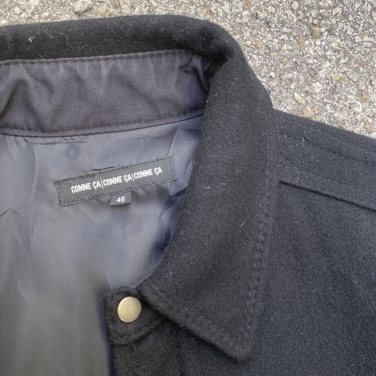 Y's for Men Comme Ca Du Mode Wool Jacket Zip Up Coat Size US S / EU 44-46 / 1 - 5 Thumbnail
