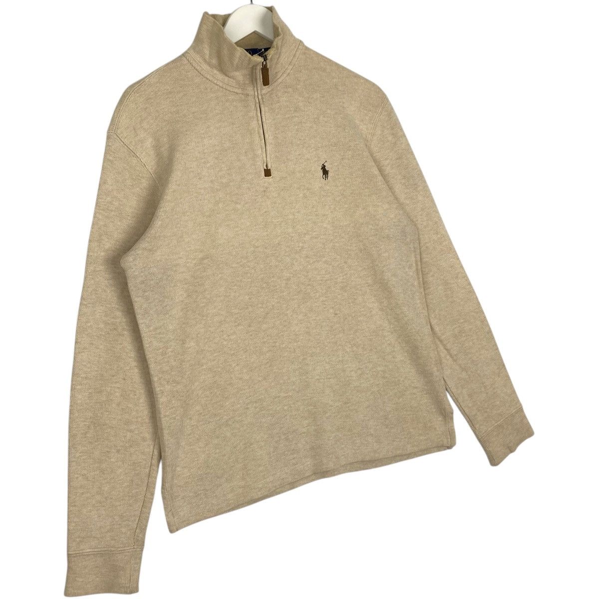 Vintage Vintage Polo Ralph Lauren Half Zipper Brown Pony Sweatshirt Size XS / US 0-2 / IT 36-38 - 3 Thumbnail