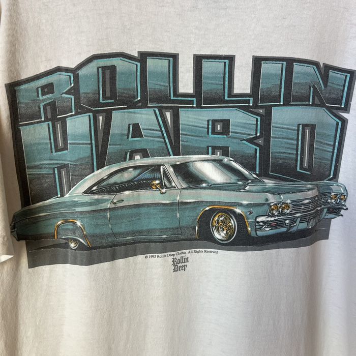 Vintage Vintage Rollin Deep Lowrider Car 1995 Chicano T Shirt 90s | Grailed