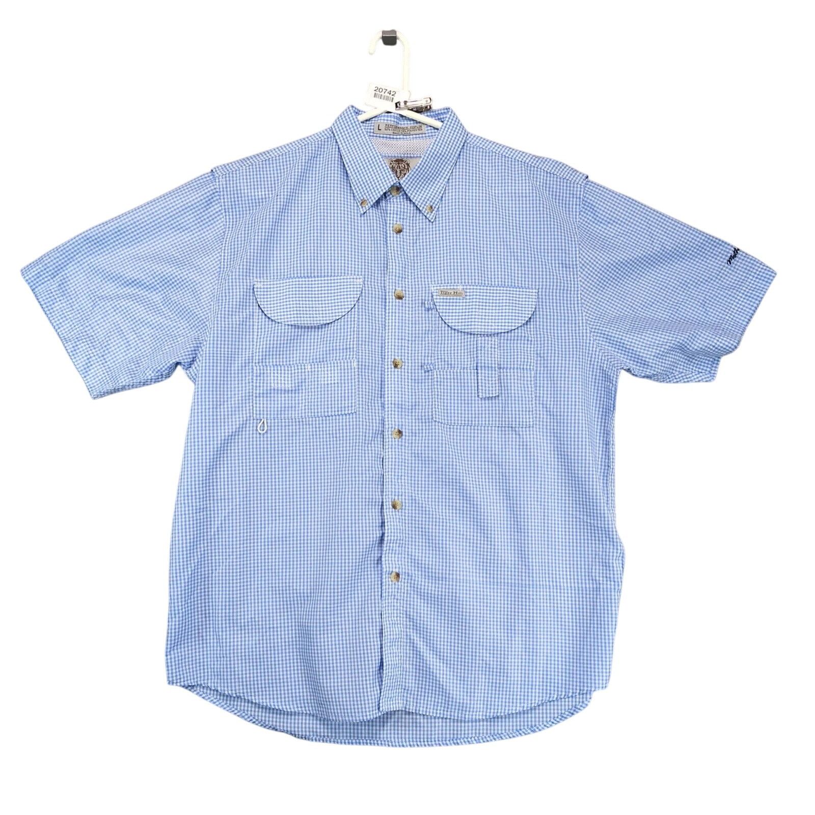 Other Tiger Hill Blue Gingham Button Down Fishing Shirt Men's L Size US L / EU 52-54 / 3 - 1 Thumbnail