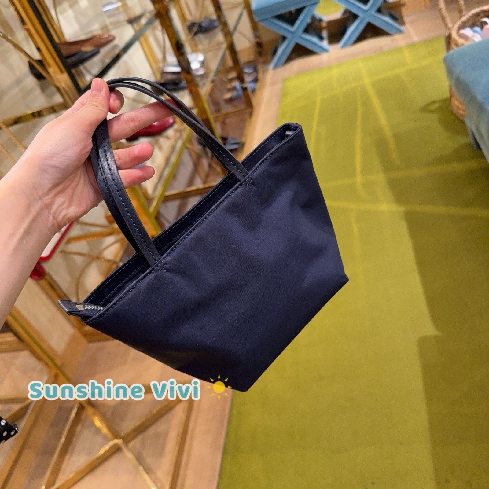 Tory Burch NWT Tory Burch Nylon Mini Tote Crossbody 167913 Navy Size ONE SIZE - 3 Thumbnail