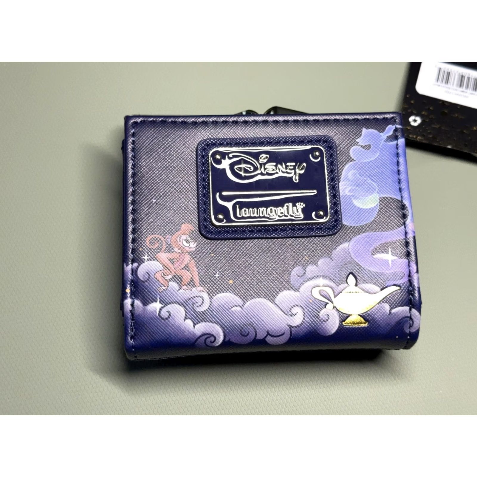 Vintage Loungefly Disney Princess Jasmine Castle Kisslock Wallet Womens Blue Aladdin Rajah Genie Wallet Size ONE SIZE - 3 Thumbnail