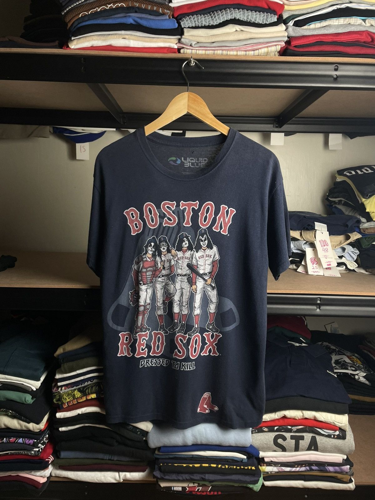 Liquid Blue 2014 Liquid Blue Boston Red Sox ft KISS Band Size US M / EU 48-50 / 2 - 1 Thumbnail