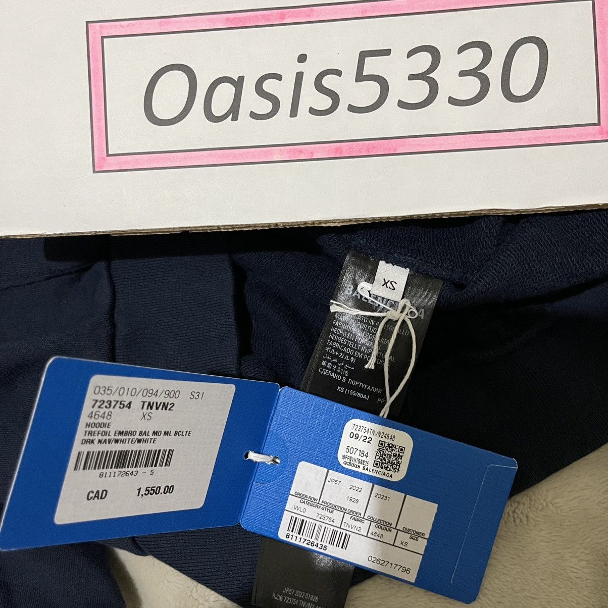 Adidas × Balenciaga Balenciaga x Adidas Hooded Zip up Size US XS / EU 42 / 0 - 8 Thumbnail
