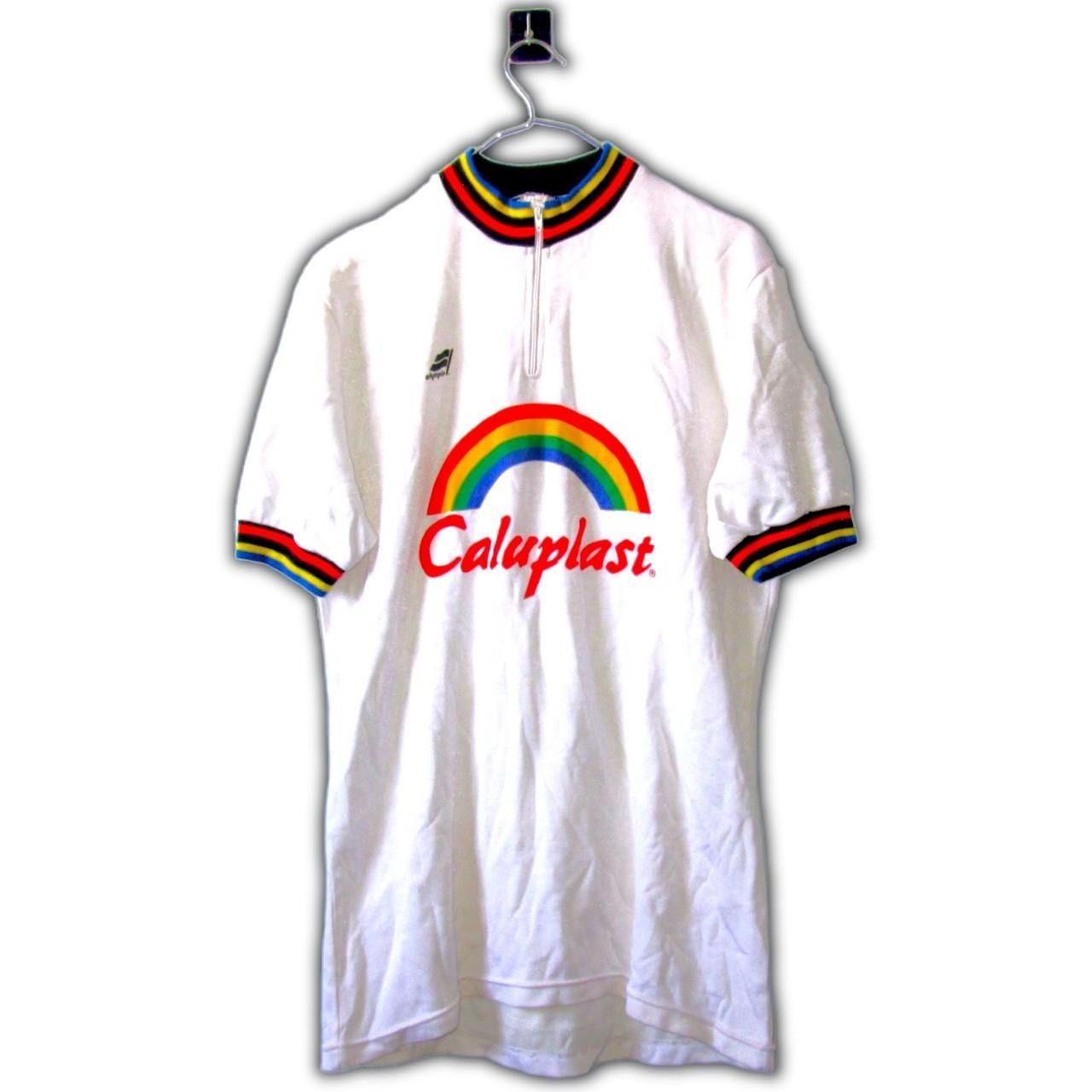Other Cycling 90s cyclist caluplast bicycle rainbow Olympia Shirt Size US M / EU 48-50 / 2 - 4 Thumbnail