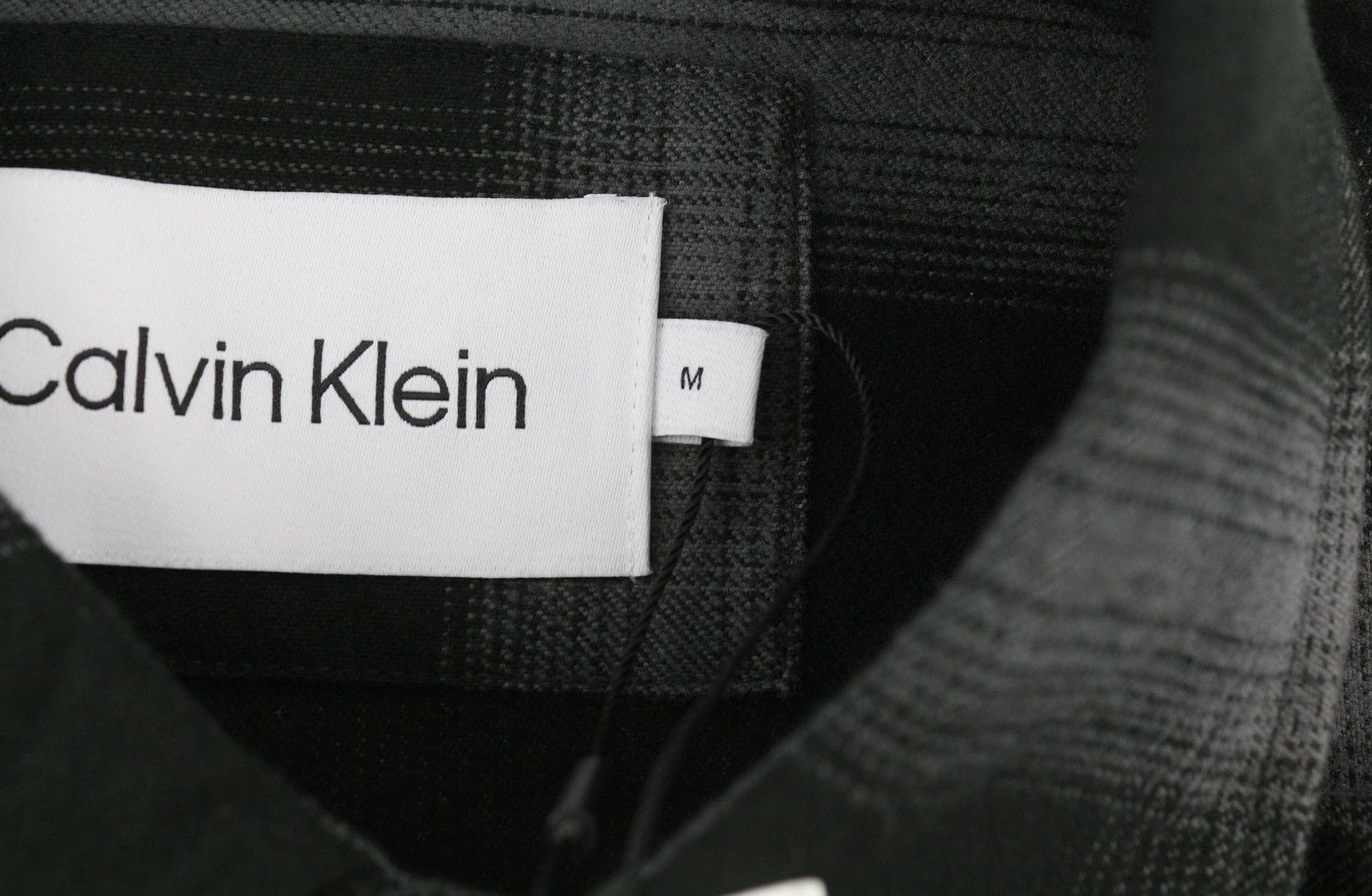 Calvin Klein TWILL FLEECE CHECK M Black Snap Overshirt Jacket 84934 Size US M / EU 48-50 / 2 - 7 Thumbnail