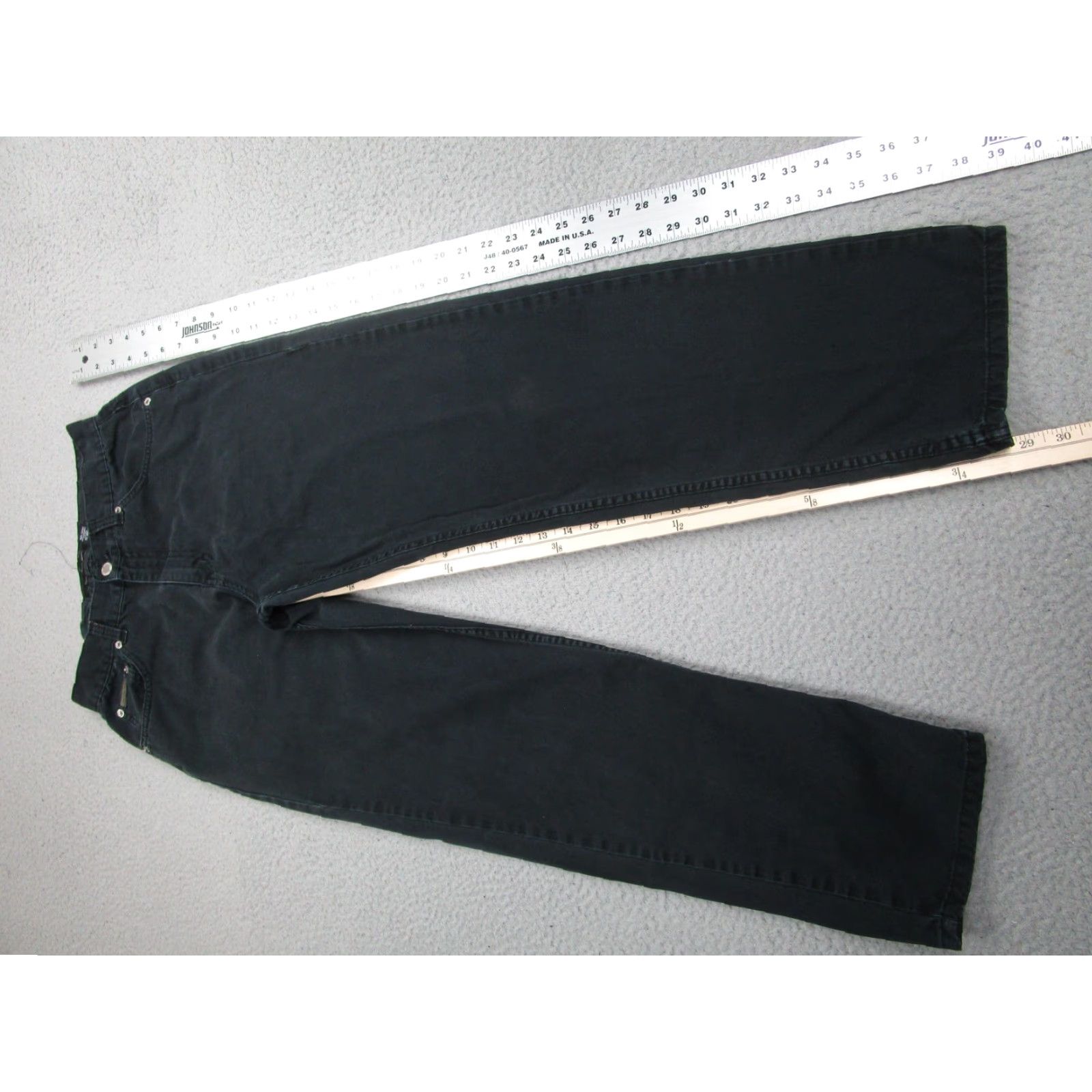 Vintage Calvin Klein Jeans Mens 30 Black Straight Leg Denim Pants Cotton Size US 30 / EU 46 - 2 Thumbnail