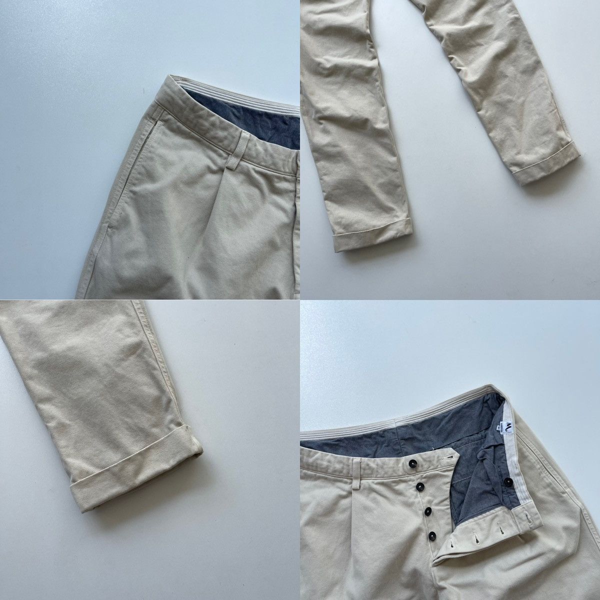 Doppiaa Doppiaa AA Aantioco Cotton Chino Pants White Luxury Basic Size US 34 / EU 50 - 5 Thumbnail