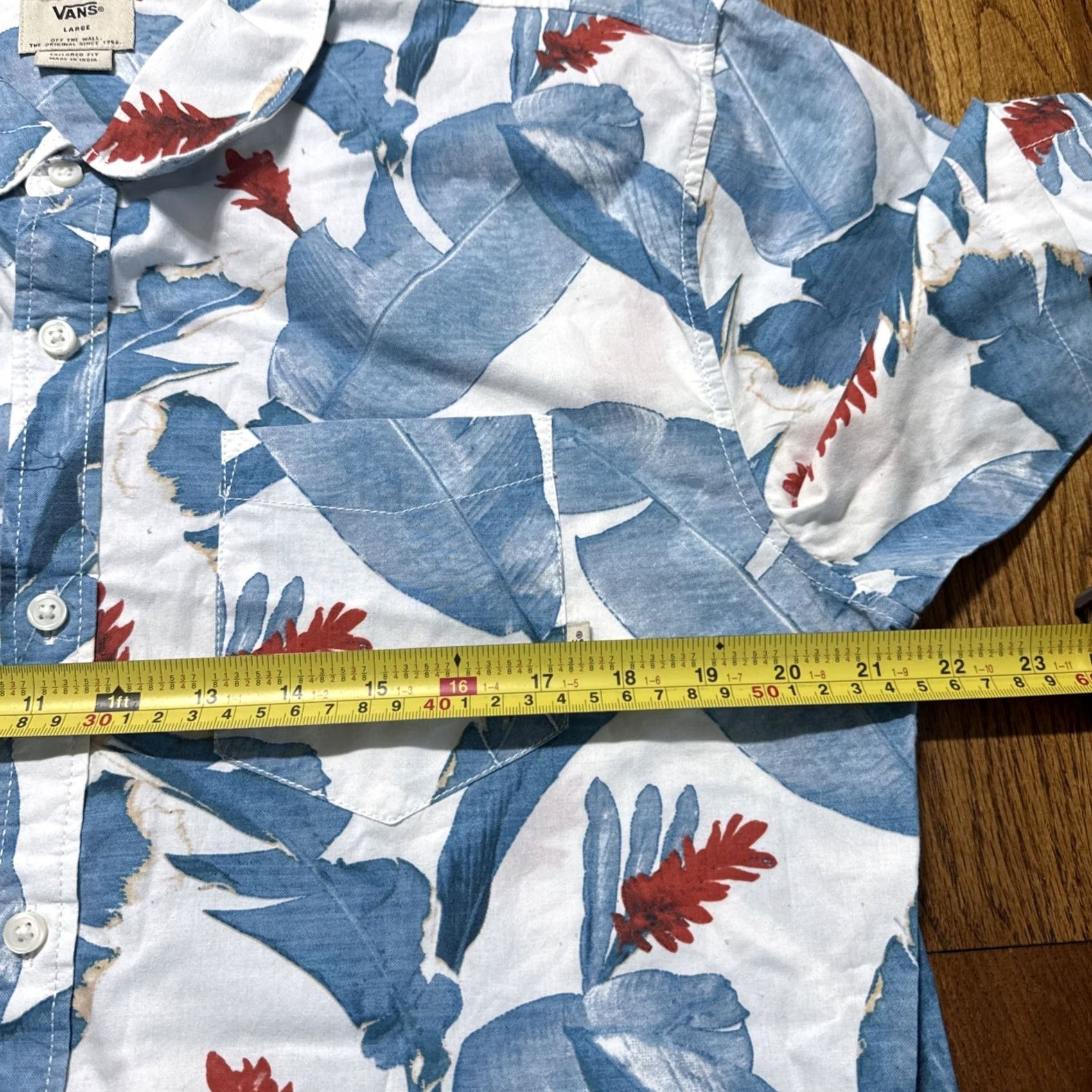 Vans VANS Button-Down Shirt Short Sleeve Hawaiian Multicolor L Large Mens C23 Size US 33 - 6 Thumbnail