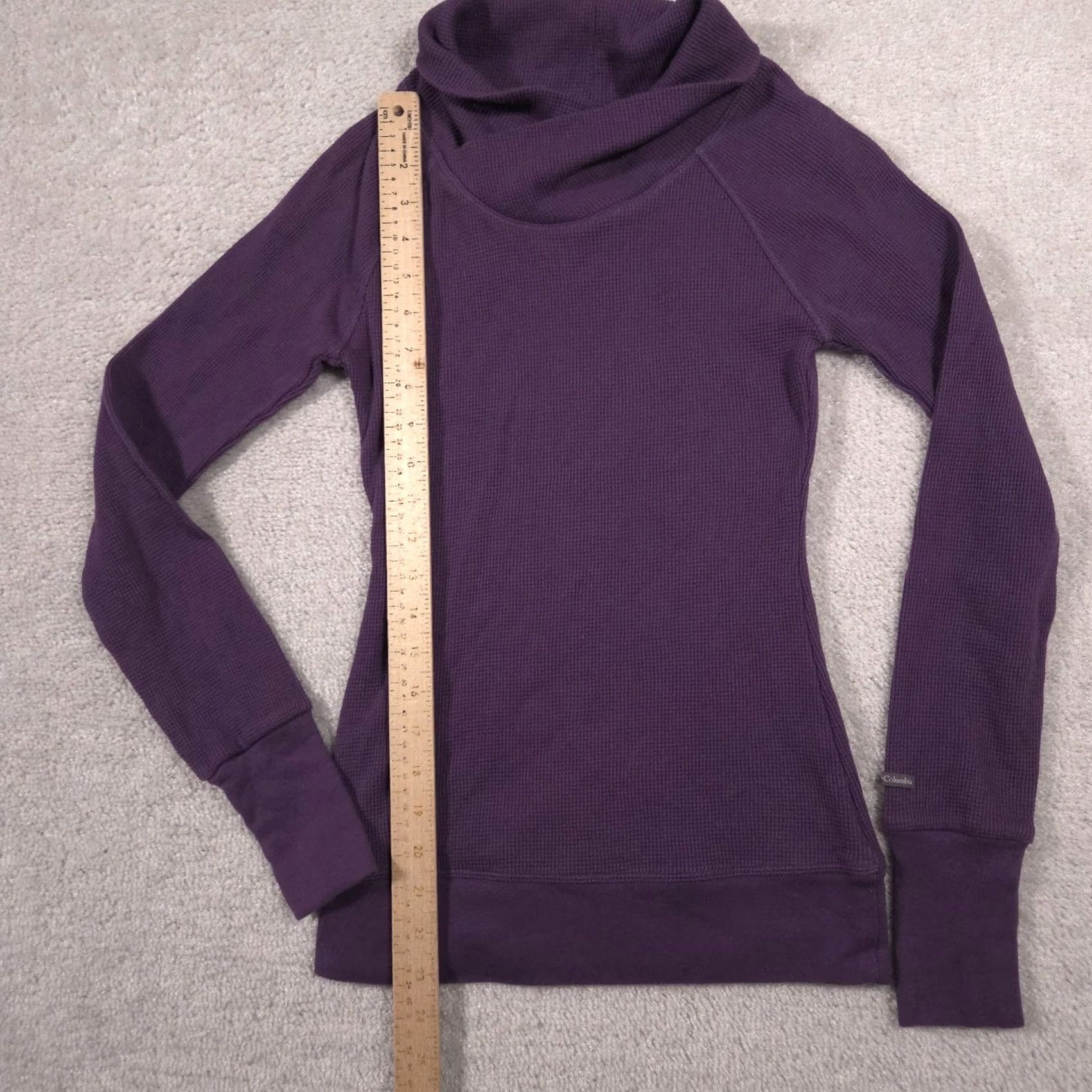 Vintage Columbia Shirt Womens XS Purple Cowl Neck Omni-Wick Long Sleeve Thermal Top Size XS / US 0-2 / IT 36-38 - 7 Thumbnail