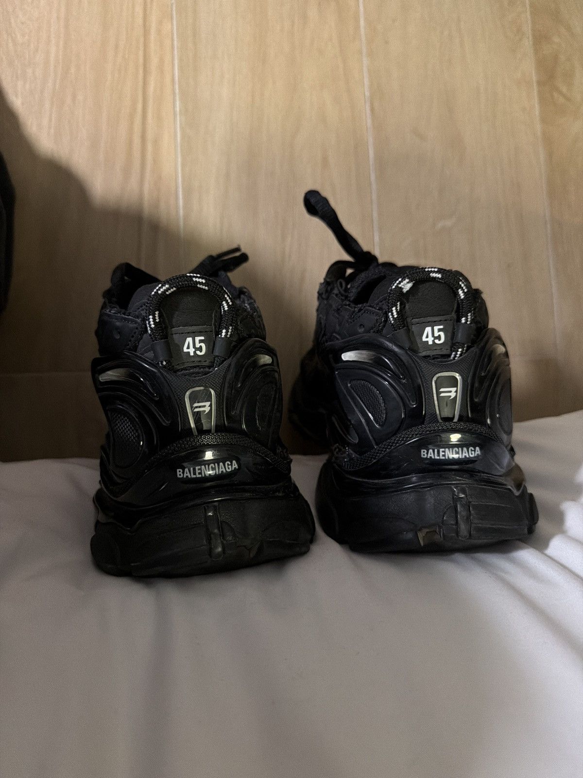 Balenciaga Black Balenciaga Runners Size US 12 / EU 45 - 3 Thumbnail
