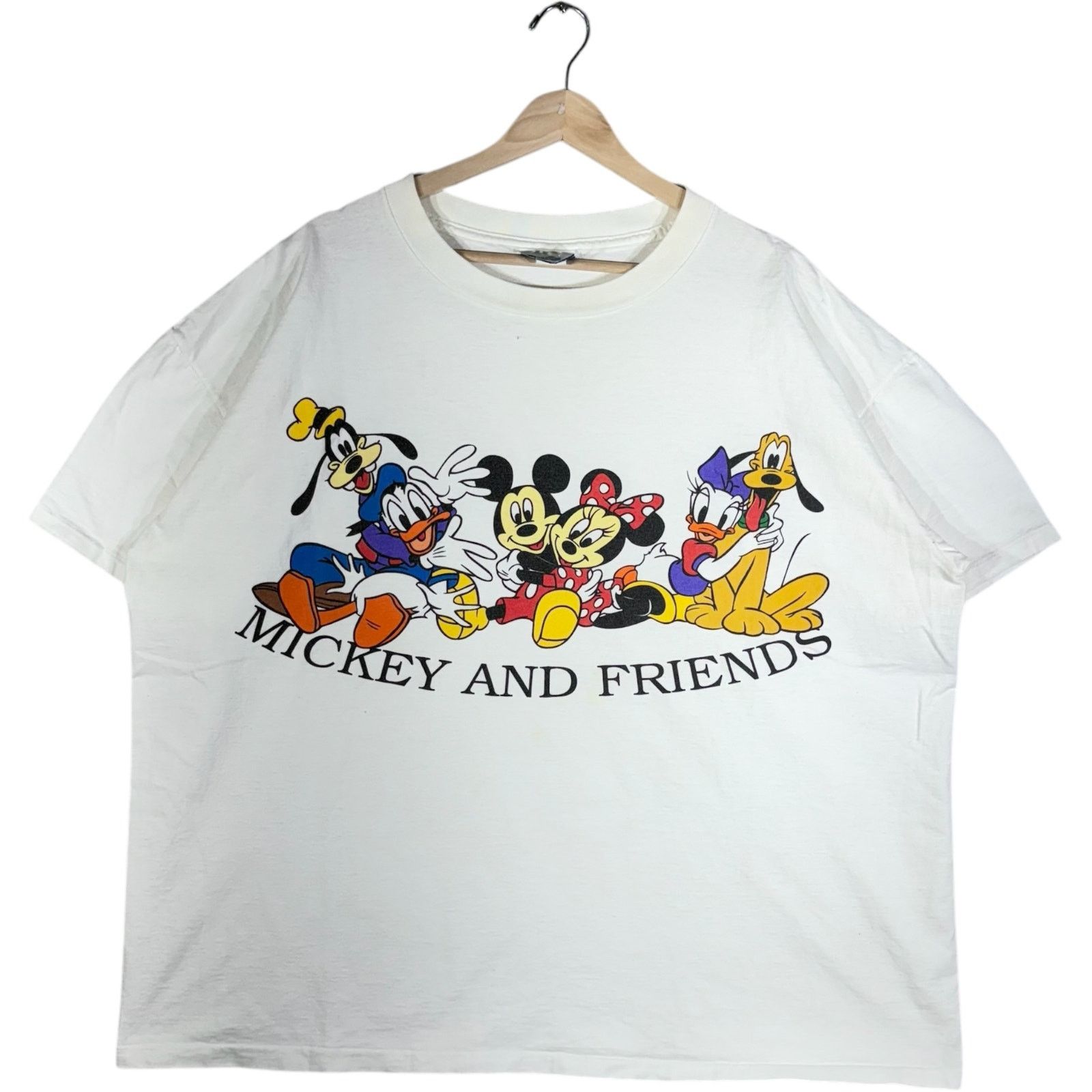Vintage Vintage Disney Mickey And Friends Spellout Tee OSFA Size US XXL / EU 58 / 5 - 1 Thumbnail