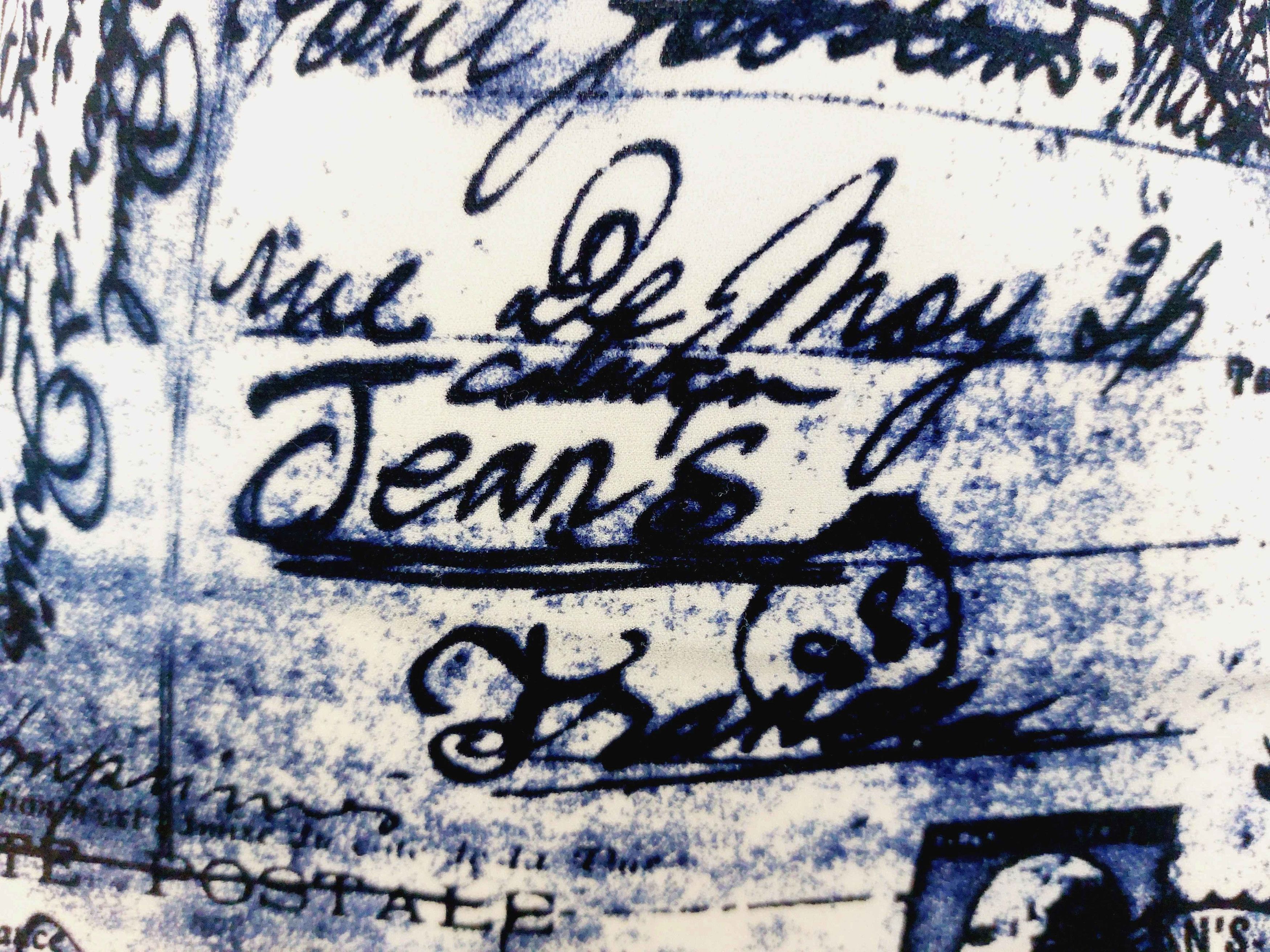 Jean Paul Gaultier Jean Paul Gaultier Stamp Letter Postcard Blue Maxi dress Size M / US 6-8 / IT 42-44 - 5 Thumbnail