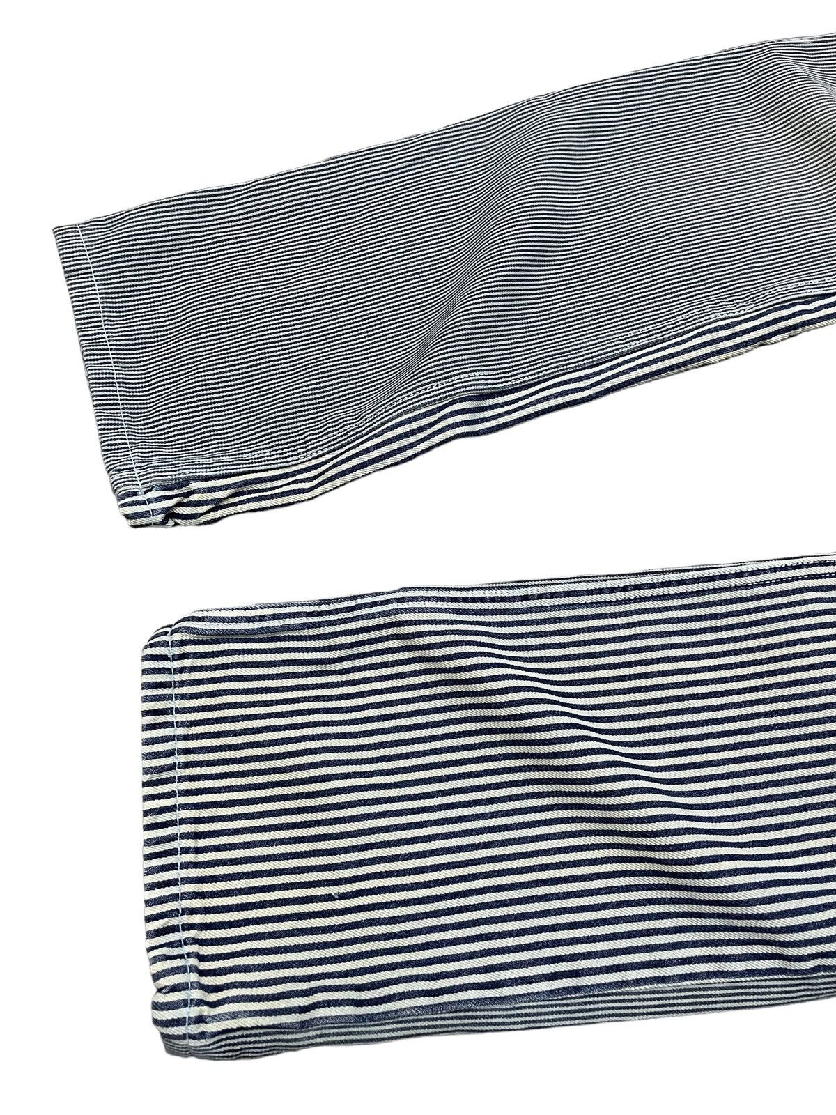 GOSTAR DE FUGA × Hysteric Glamour Jungle Storm Japan Multi Hickory Stripe 3D Whisker Jeans Size US 32 / EU 48 - 9 Thumbnail