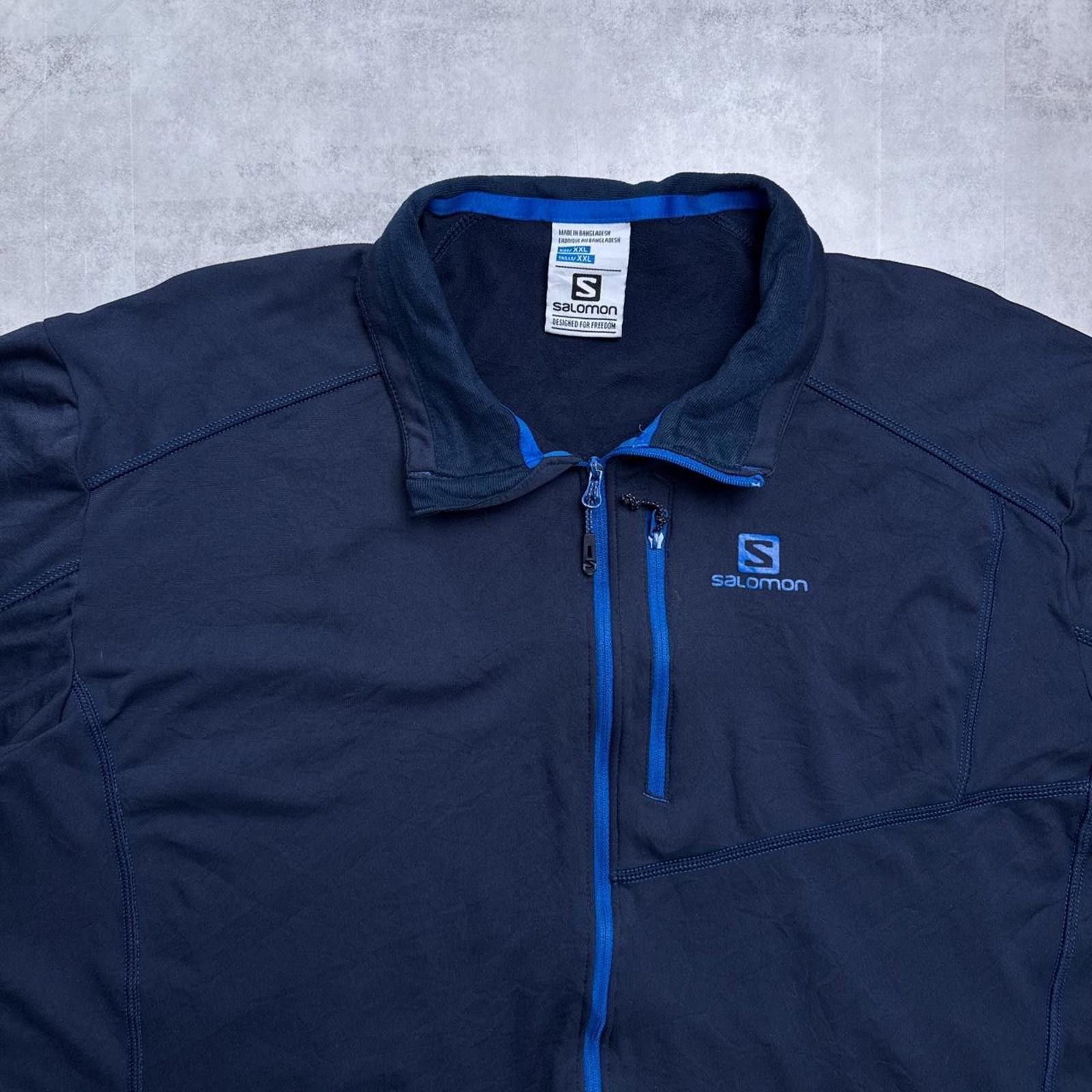 Salomon Y2K Salomon Avanced Skin Warm 00s Navy Zip Up Jacket Size US XXL / EU 58 / 5 - 3 Thumbnail