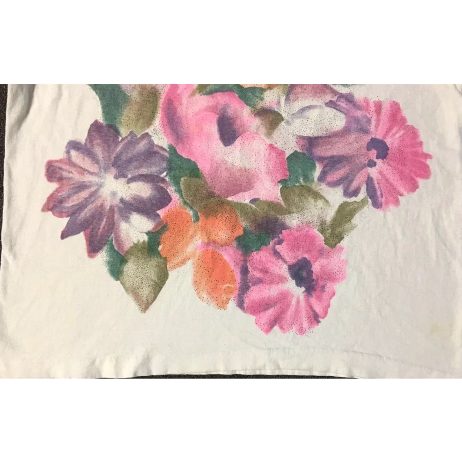 Vintage VINTAGE 90s Abstract Flower Art Faded Shirt S USA AOP Single Stitch Unisex T-Shirt White Small USA Hip Hop Surf Skate Grunge 80s 90s Flower Art Size US S / EU 44-46 / 1 - 4 Thumbnail