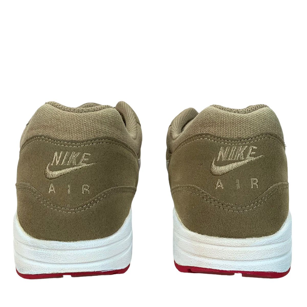 Nike Vintage Nike Air Max 1 Kelp Brown White Red 2011 Sneakers Size US 8.5 / EU 41-42 - 7 Thumbnail