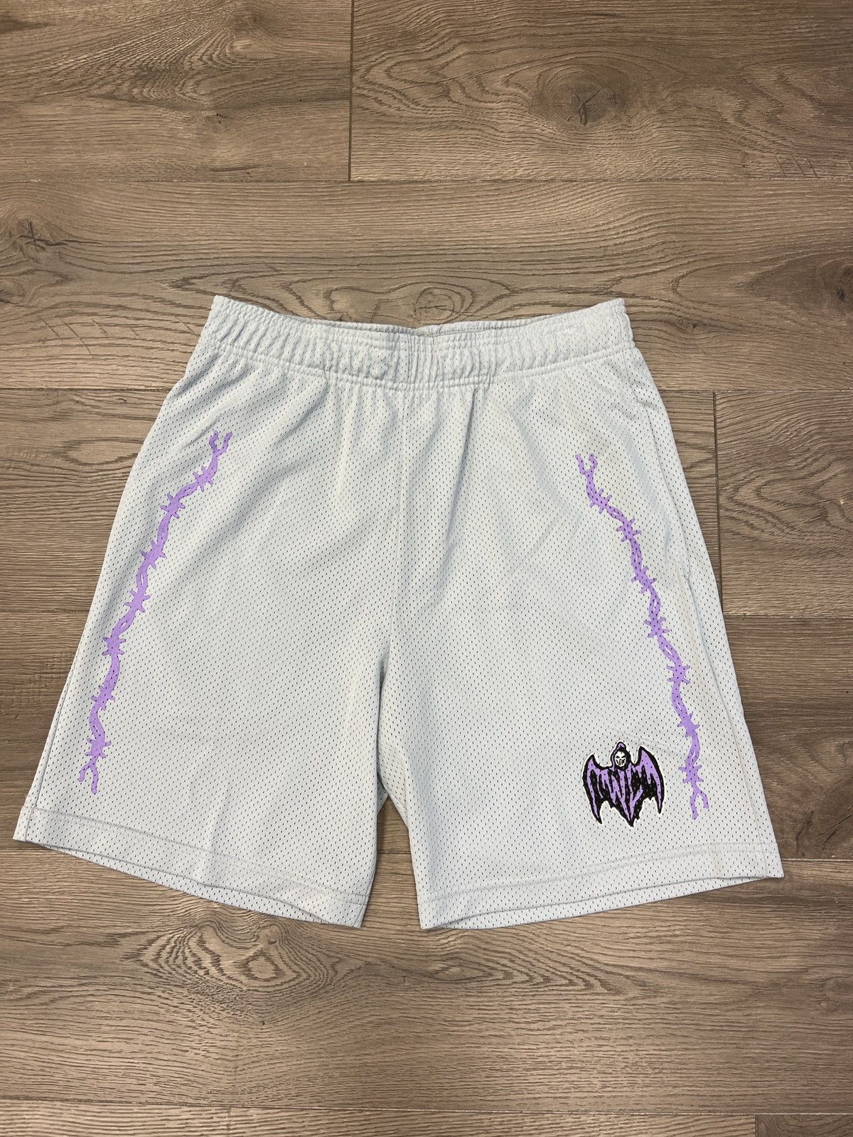 Warren Lotas Bat Reaper Shorts Grey/Purple S