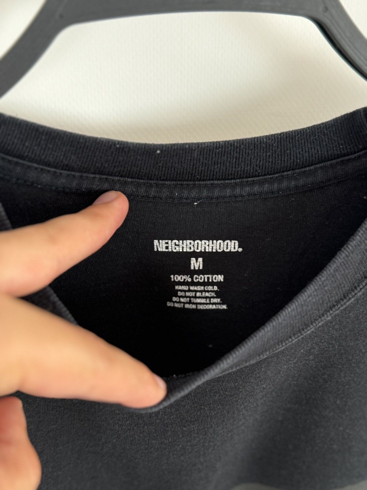 Neighborhood Neighborhood Distortion Logo Black T-Shirt Size US M / EU 48-50 / 2 - 5 Thumbnail