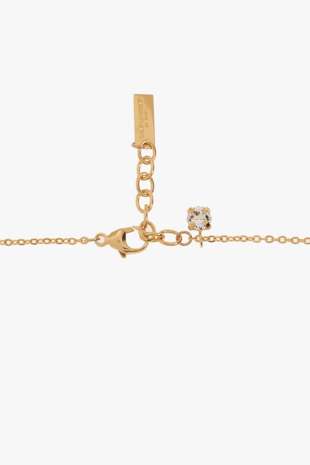 Saint Laurent Paris o1b1hav111124 Size: OS / Sim Key Necklace in Metal in Gold Size ONE SIZE - 4 Thumbnail