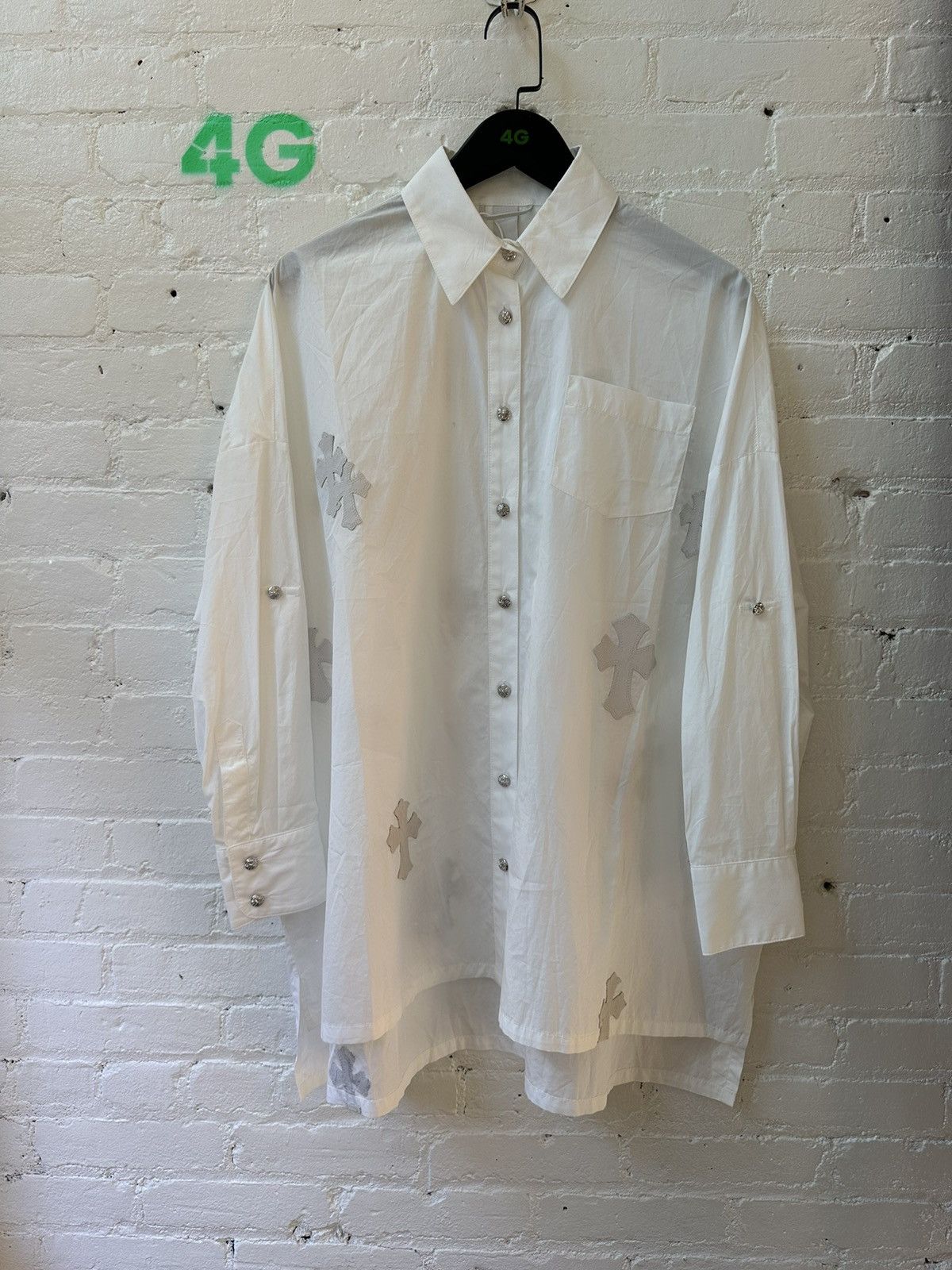 Chrome Hearts CHROME HEARTS SLIK FLOODED BUTTON UP Size US M / EU 48-50 / 2 - 1 Thumbnail