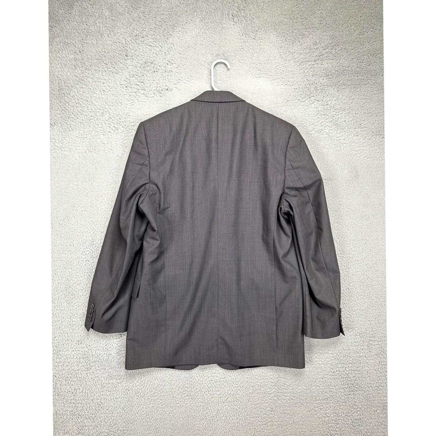 Hart Schaffner Marx Hart Schaffner Marx Blazer Mens 44L Grey Wool Sport Coat Size 44R - 2 Thumbnail