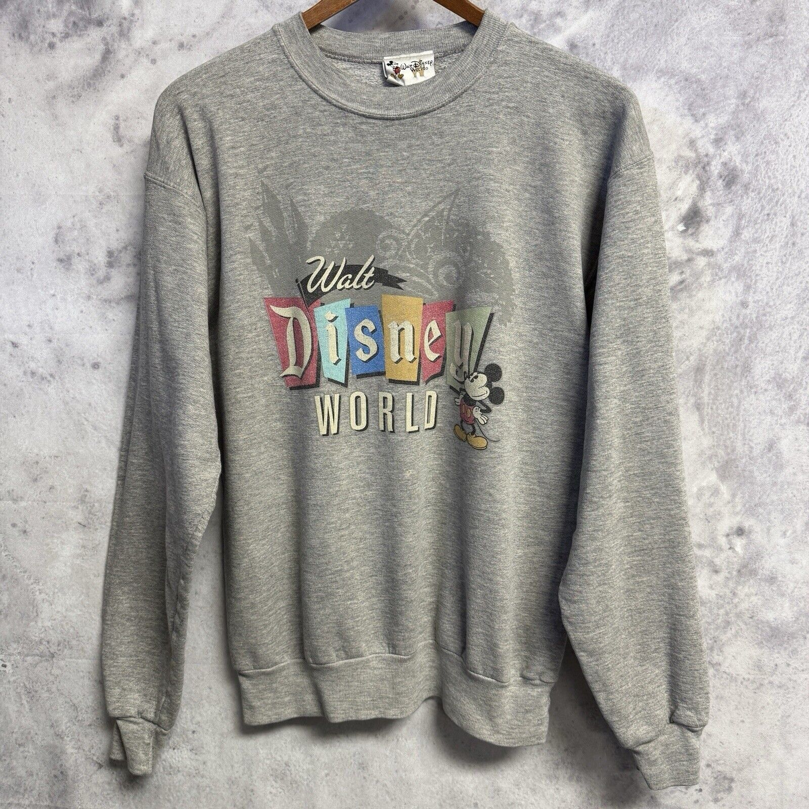 Disney Vintage Walt Disney World Sweatshirt Adult Small Gray Crew N Size US S / EU 44-46 / 1 - 1 Thumbnail