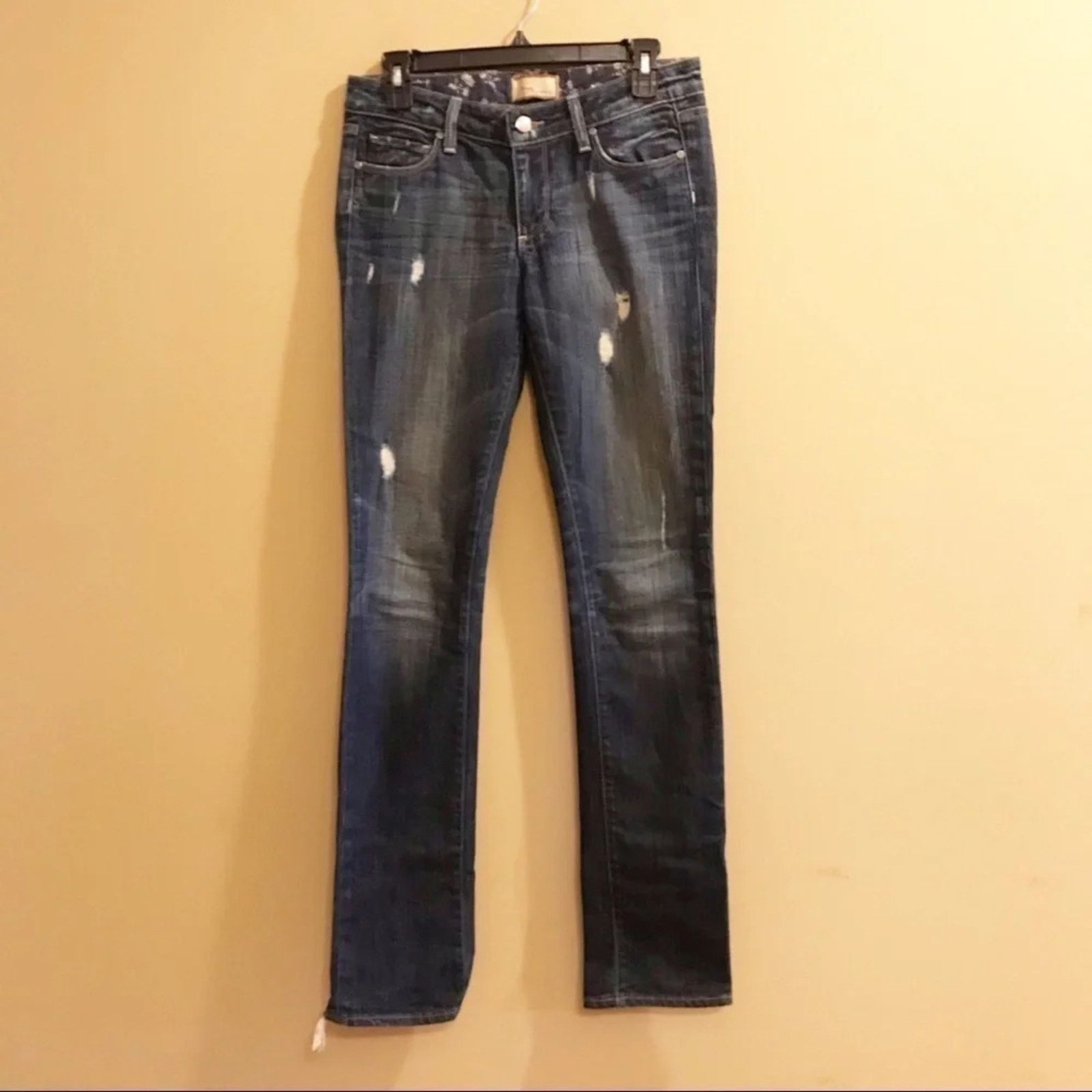 Paige Paige Denim Distressed Skyline Skinny Jeans 27 Size 27" / US 4 / IT 40 - 1 Thumbnail