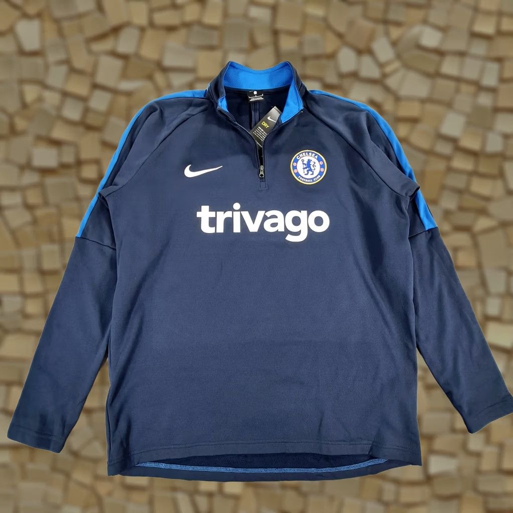 Nike Nike Chelsea FC Mens Drill Top Large Football Quarter Zip Sweatshirt Trivago Size US L / EU 52-54 / 3 - 1 Thumbnail