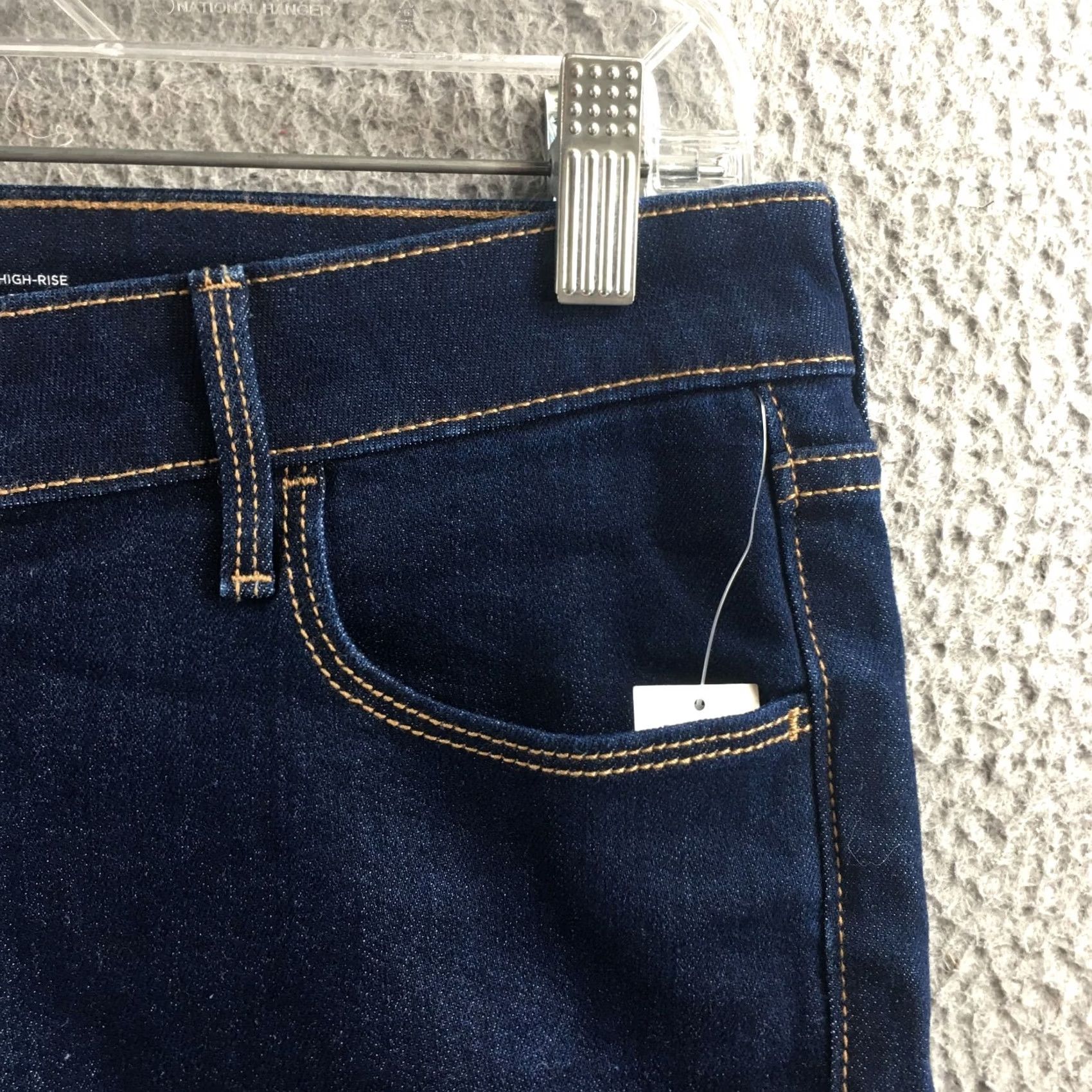 Old Navy Old Navy Skinny Jeans Womens 12 Blue High Rise Dark Wash Zip New Jeans Size 34" / US 12 / IT 48 - 4 Thumbnail