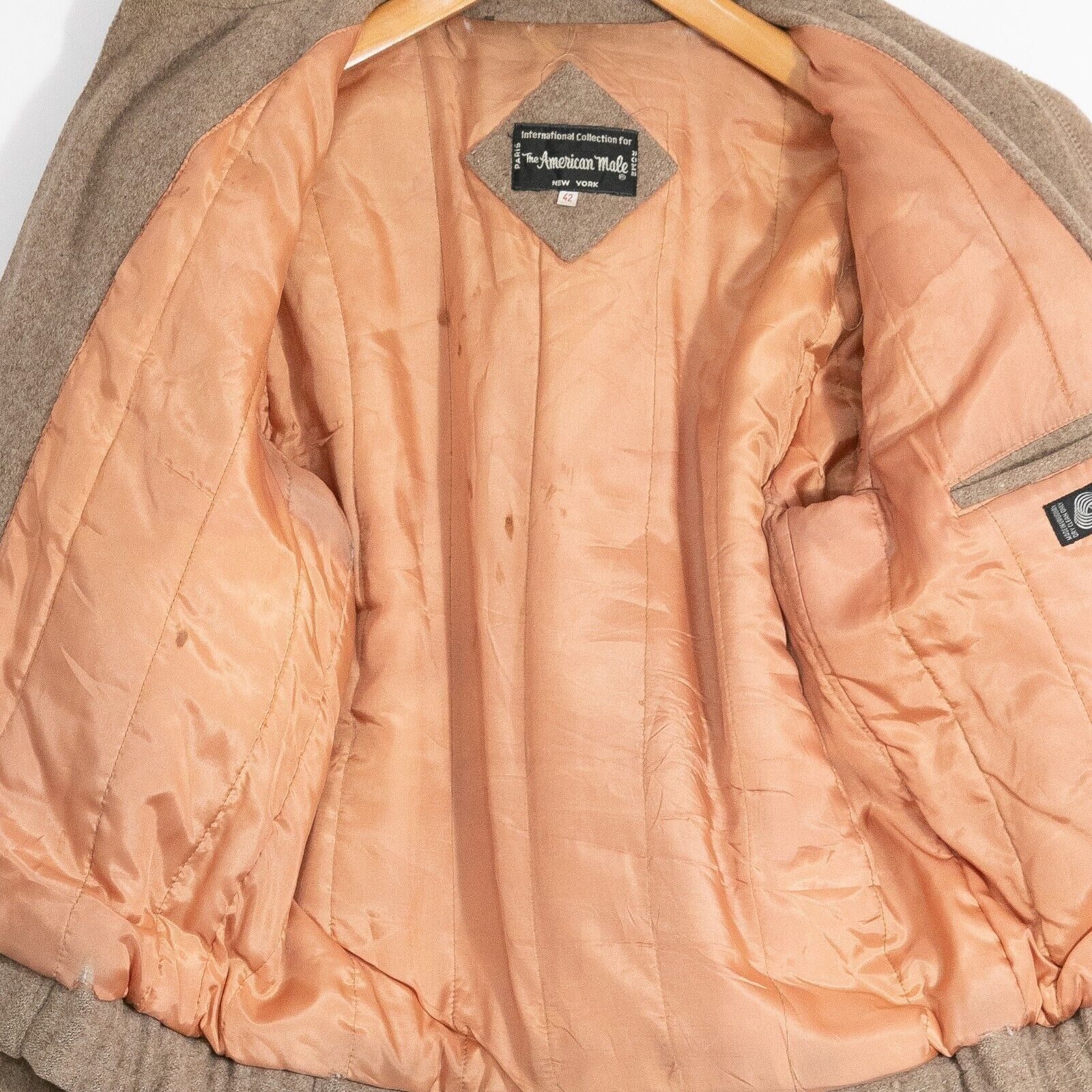 Vintage Vintage American Male Wool Bomber Jacket 42 - Distressed Size US L / EU 52-54 / 3 - 9 Thumbnail