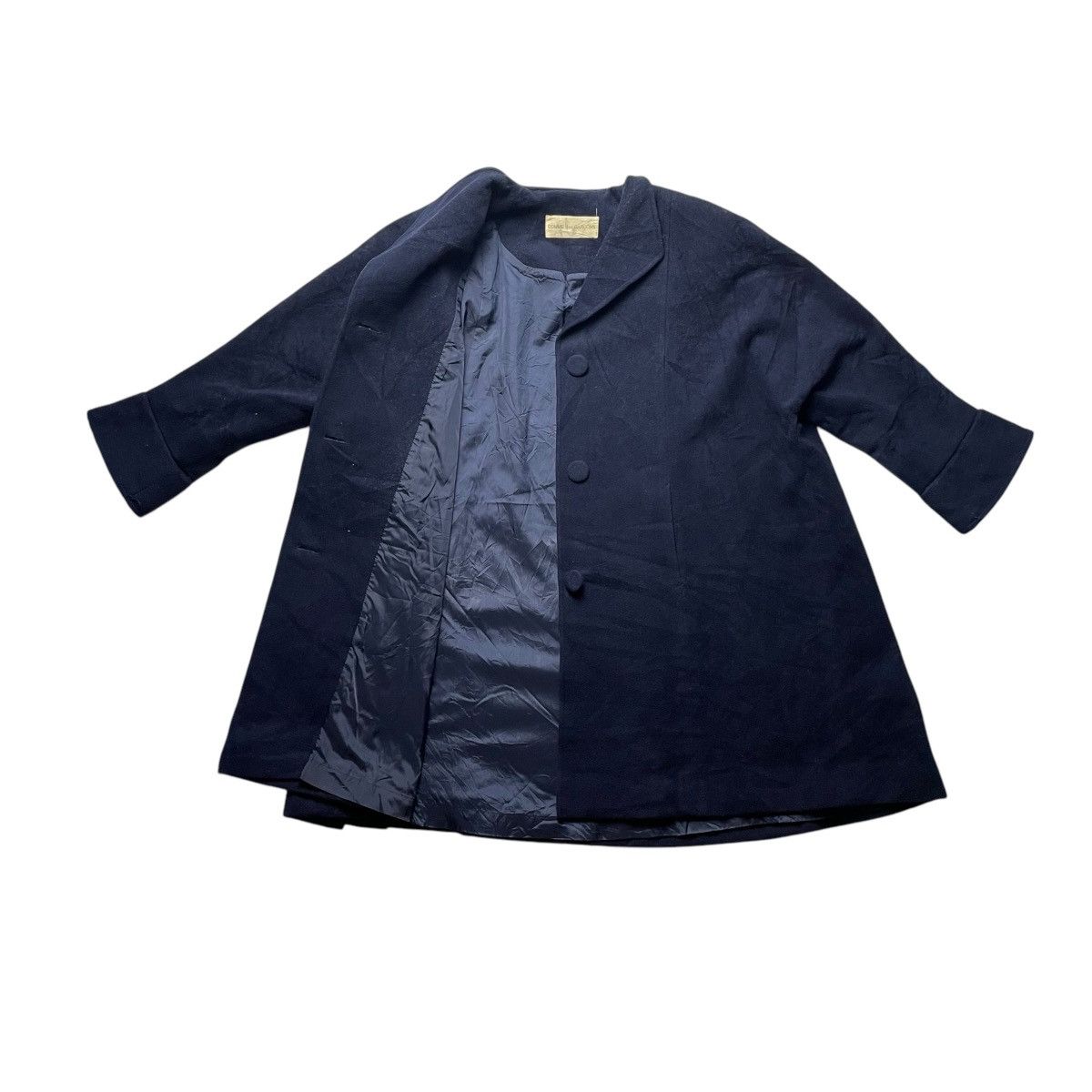 Comme des Garcons 💰BINDING OFFER 💰 VINTAGE COMME DES GARCONS WOOL OVERCOAT Size US XL / EU 56 / 4 - 12 Thumbnail