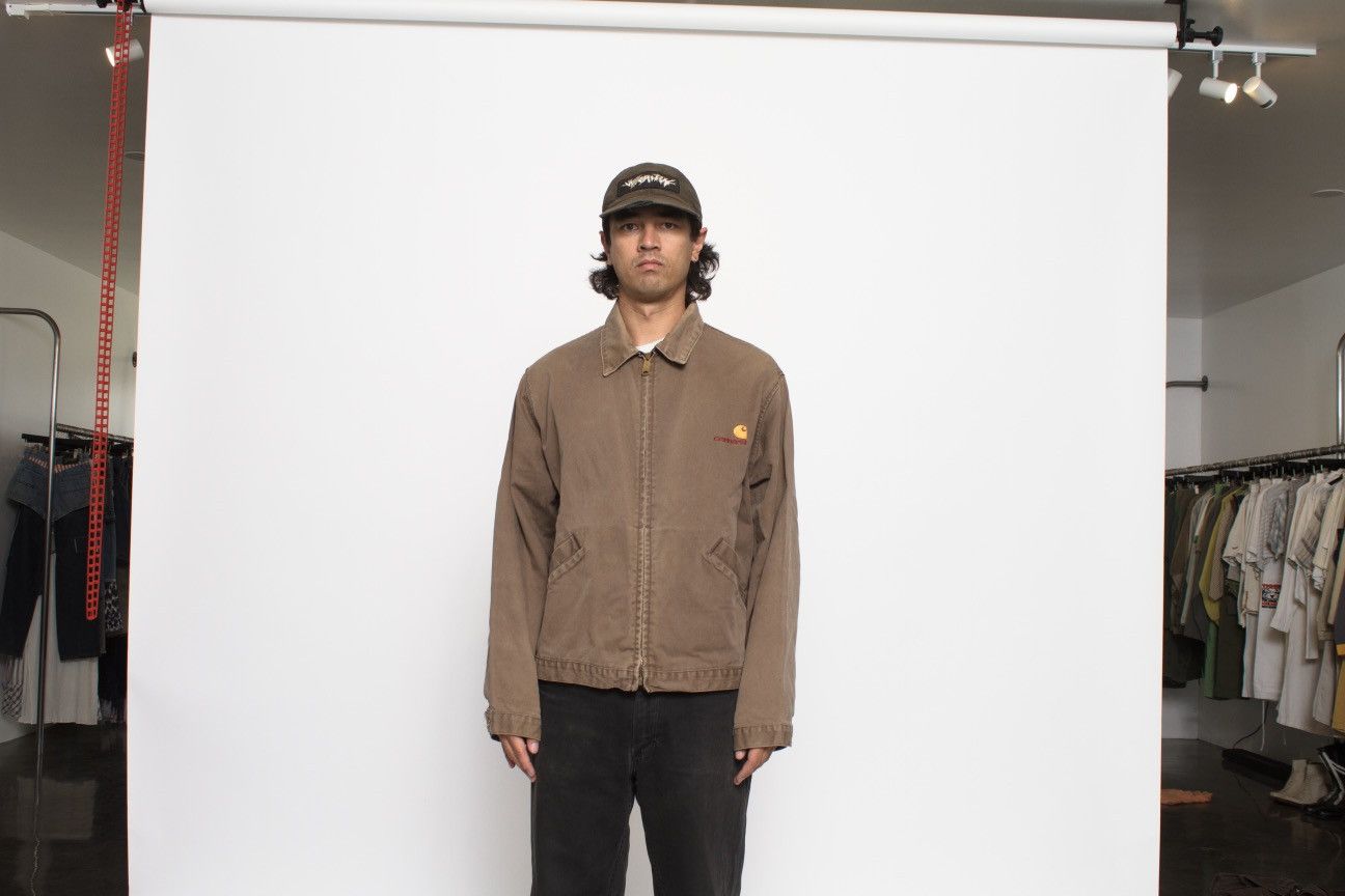 Carhartt BROWN ZIP UP WORKWEAR JACKET BY CARHARTT Size US XL / EU 56 / 4 - 3 Thumbnail