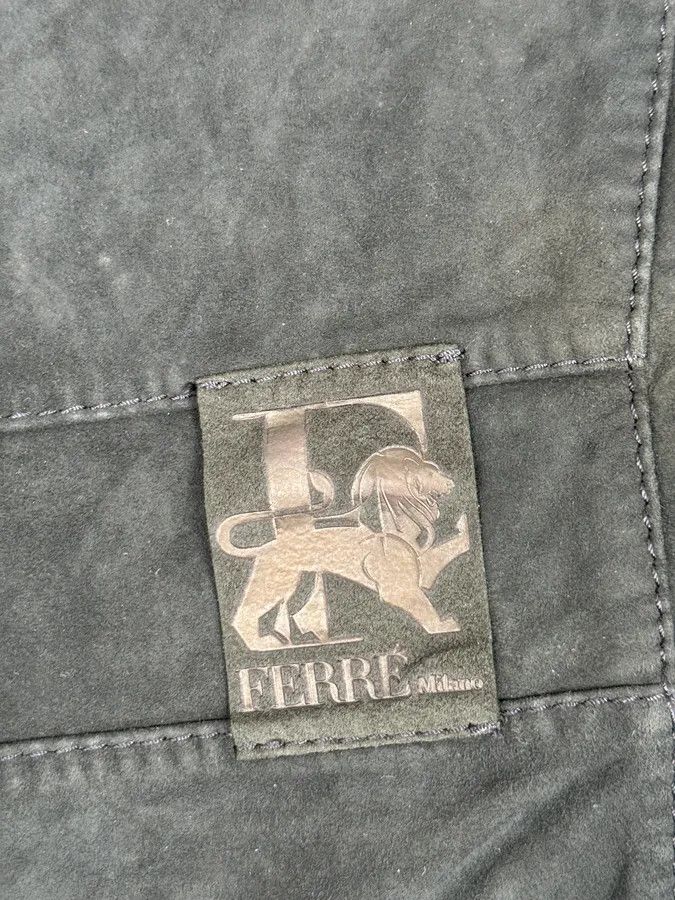 Gianfranco Ferre SS2009 Gianfranco Ferré Navy Suede Crocodile Effect Bomber Jacket Size US M / EU 48-50 / 2 - 10 Thumbnail