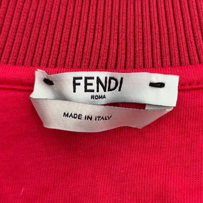 Fendi Fendi Red Logo Zip Jacket with Side Details Size US M / EU 48-50 / 2 - 5 Thumbnail