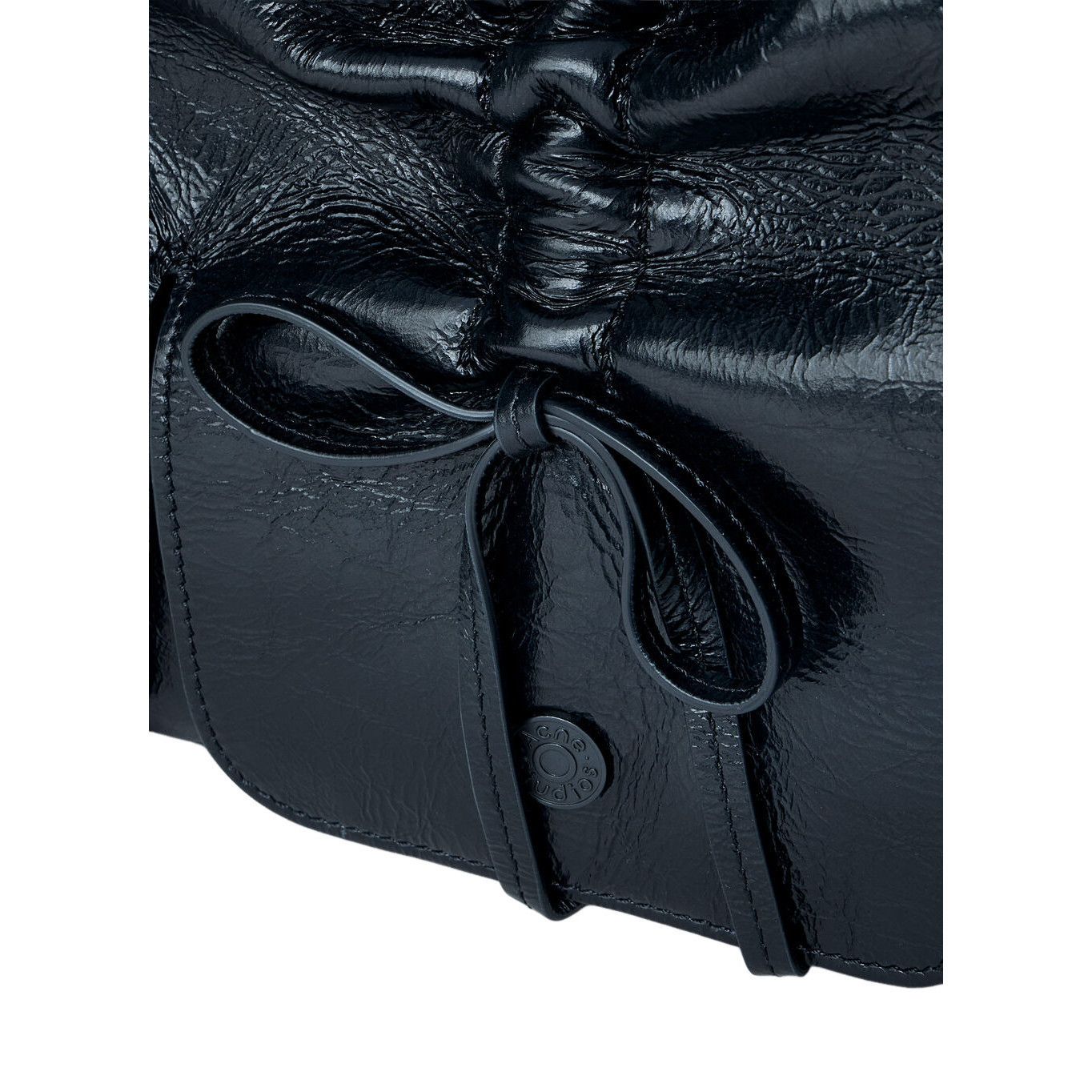 Acne Studios ACNE STUDIOS Multipocket Black Leather Shoulder Bag New Size ONE SIZE - 4 Thumbnail