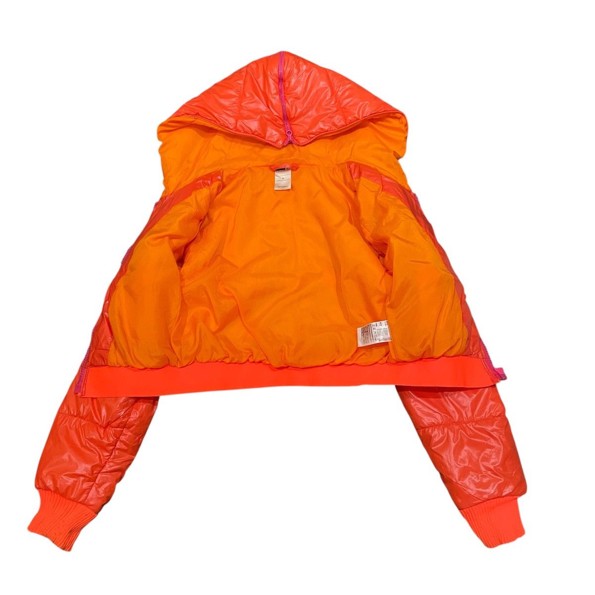 Adidas × Stella McCartney Adidas Stella McCartney StellaSport Hooded Crop Puffer Size L / US 10 / IT 46 - 4 Thumbnail