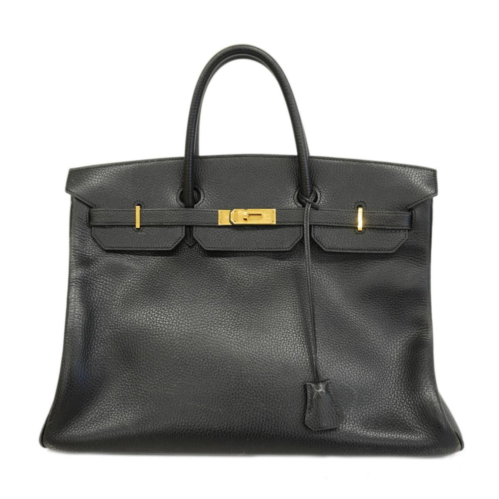 image of Hermes Handbag Birkin 40 ○U Stamp Ardennes Black Ladies, Women's