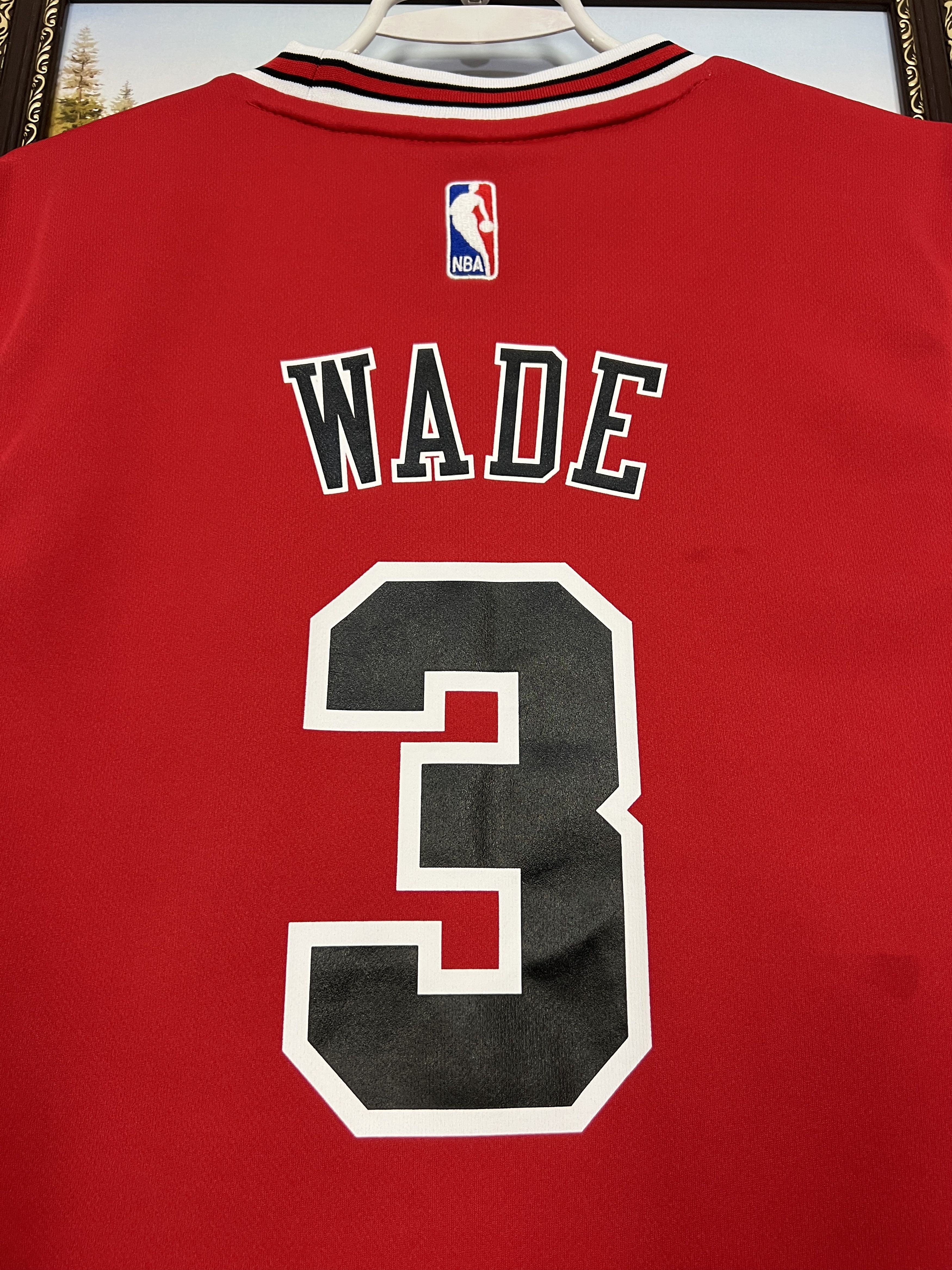 Adidas Vintage Adidas Chicago Bulls NBA #3 Wade Jersey Mens Shirt Size US S / EU 44-46 / 1 - 14 Thumbnail